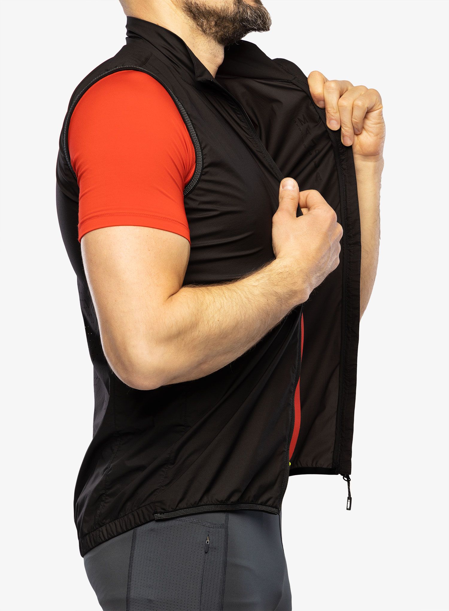 Kolesarski brezrokavnik Maloja Max Vest - moonless
