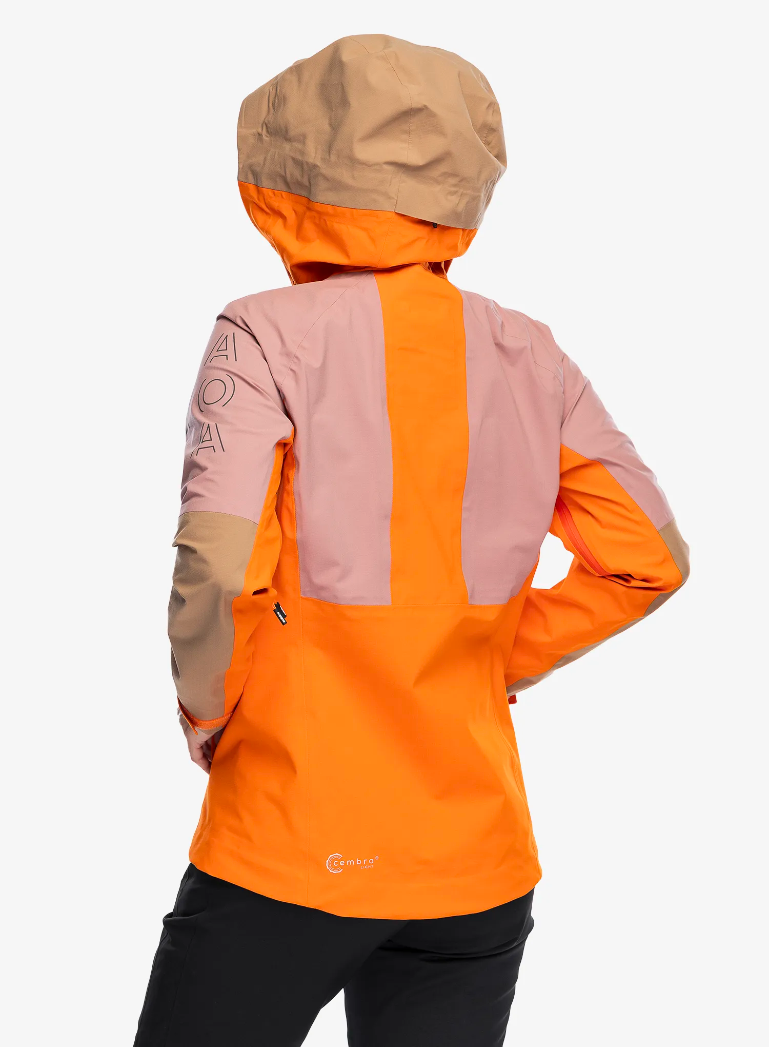 Ženska nepremočljiva jakna Maloja Mutmalspitze - orange sun multi
