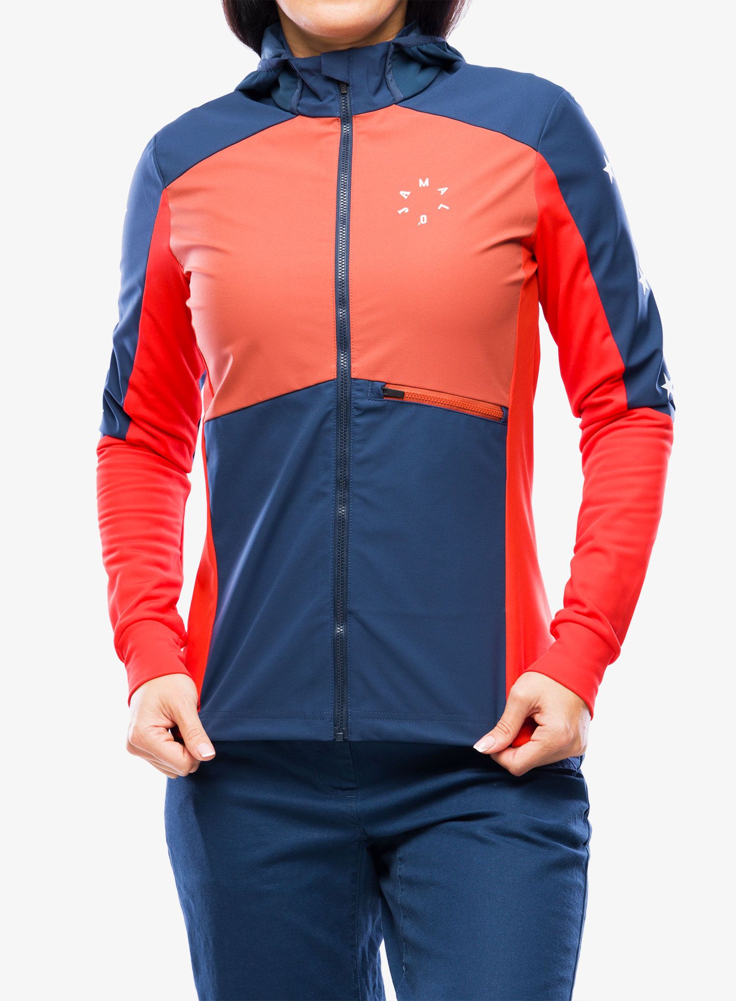 Ženski softshell Maloja Nesha - midnight multi