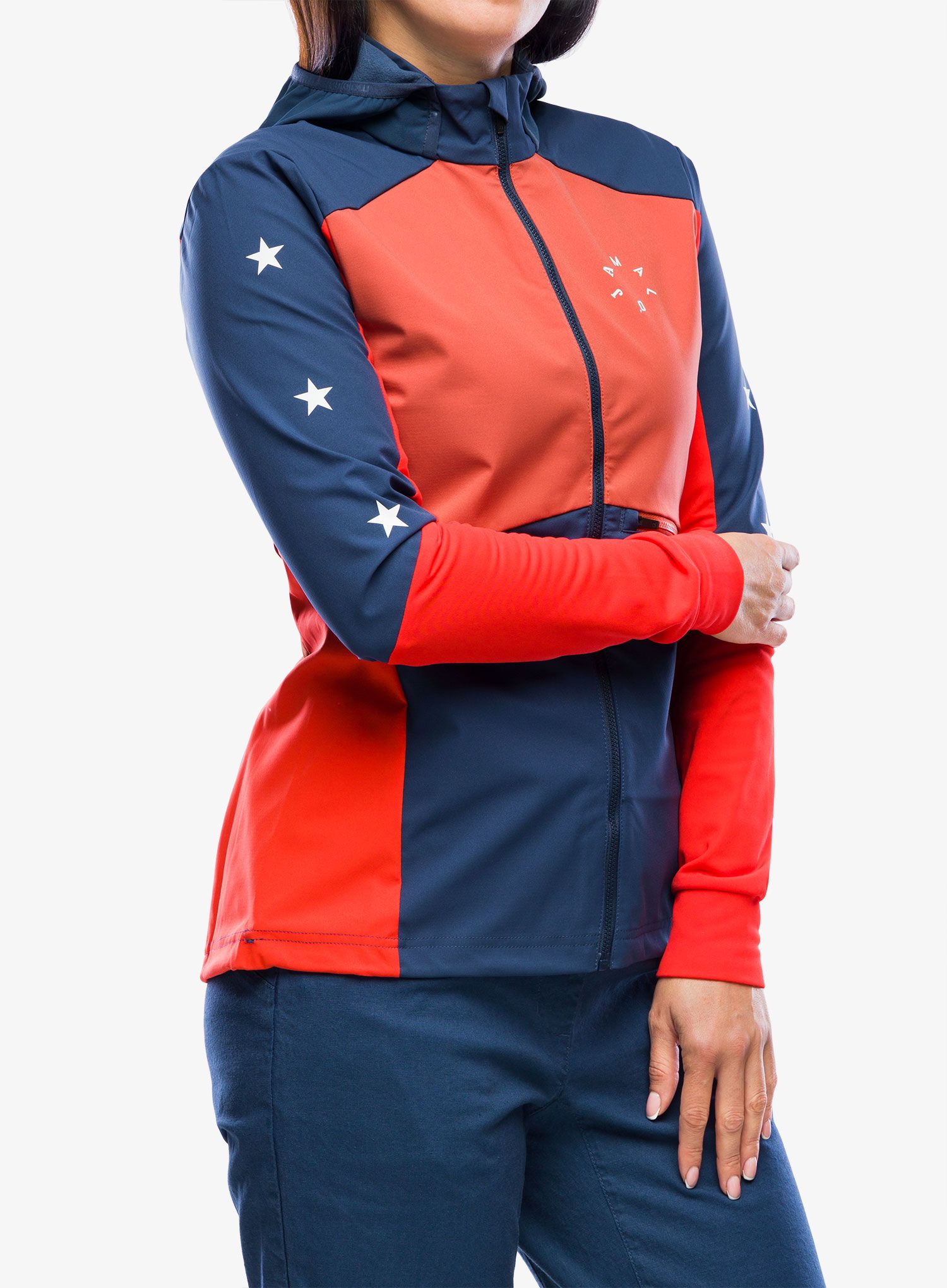 Ženski softshell Maloja Nesha - midnight multi