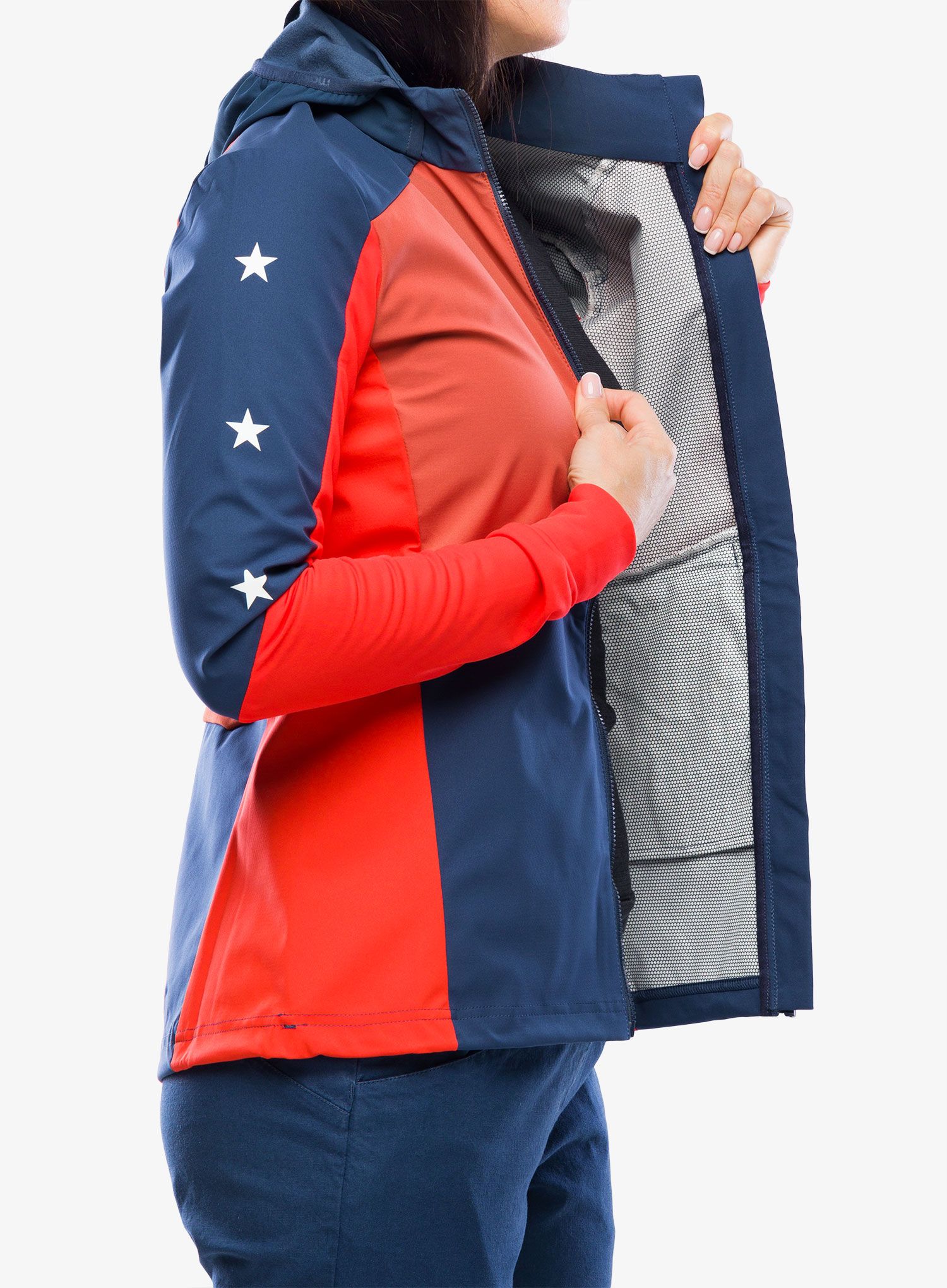Ženski softshell Maloja Nesha - midnight multi