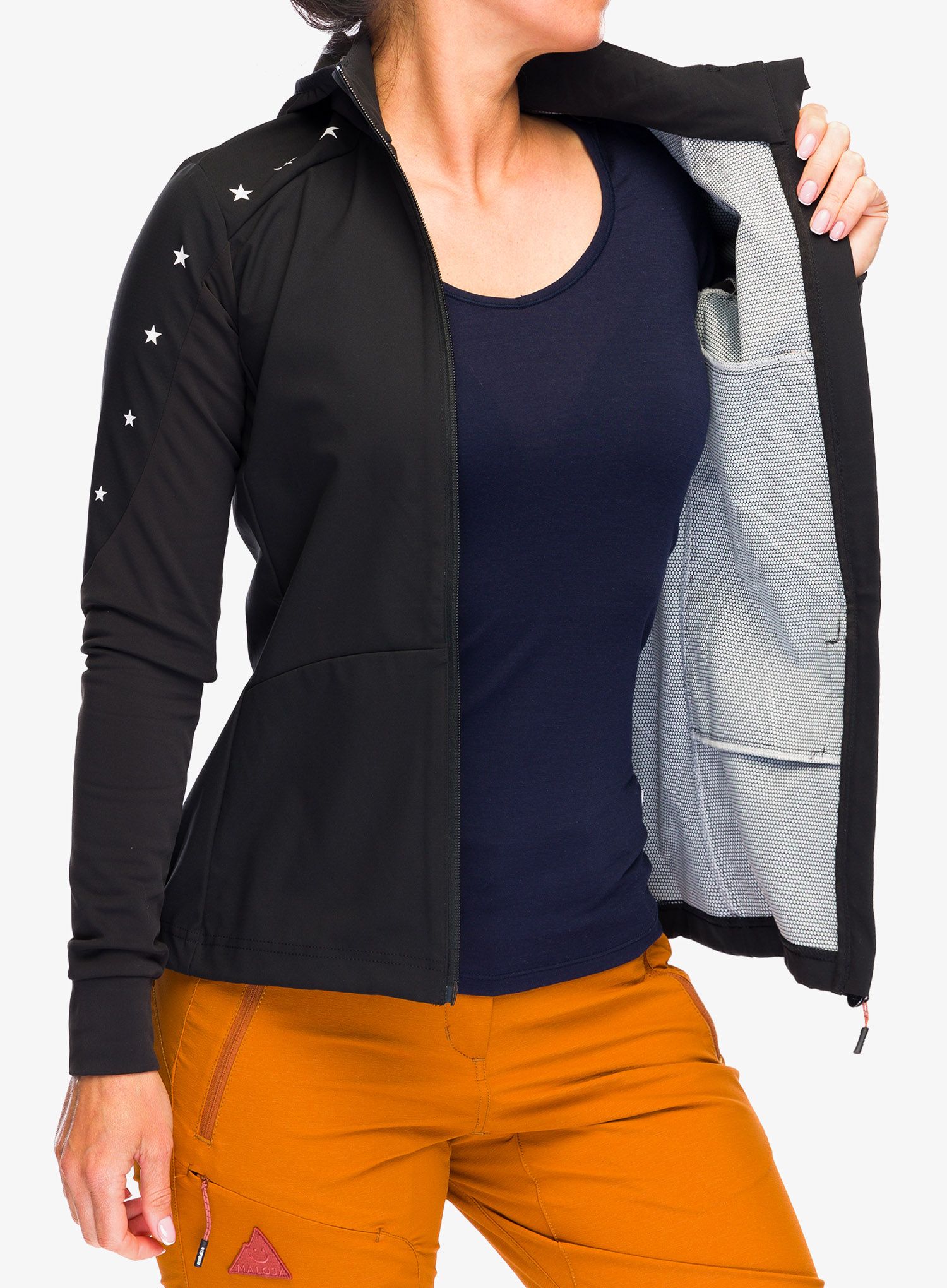 Ženski softshell Maloja Nesha - moonless