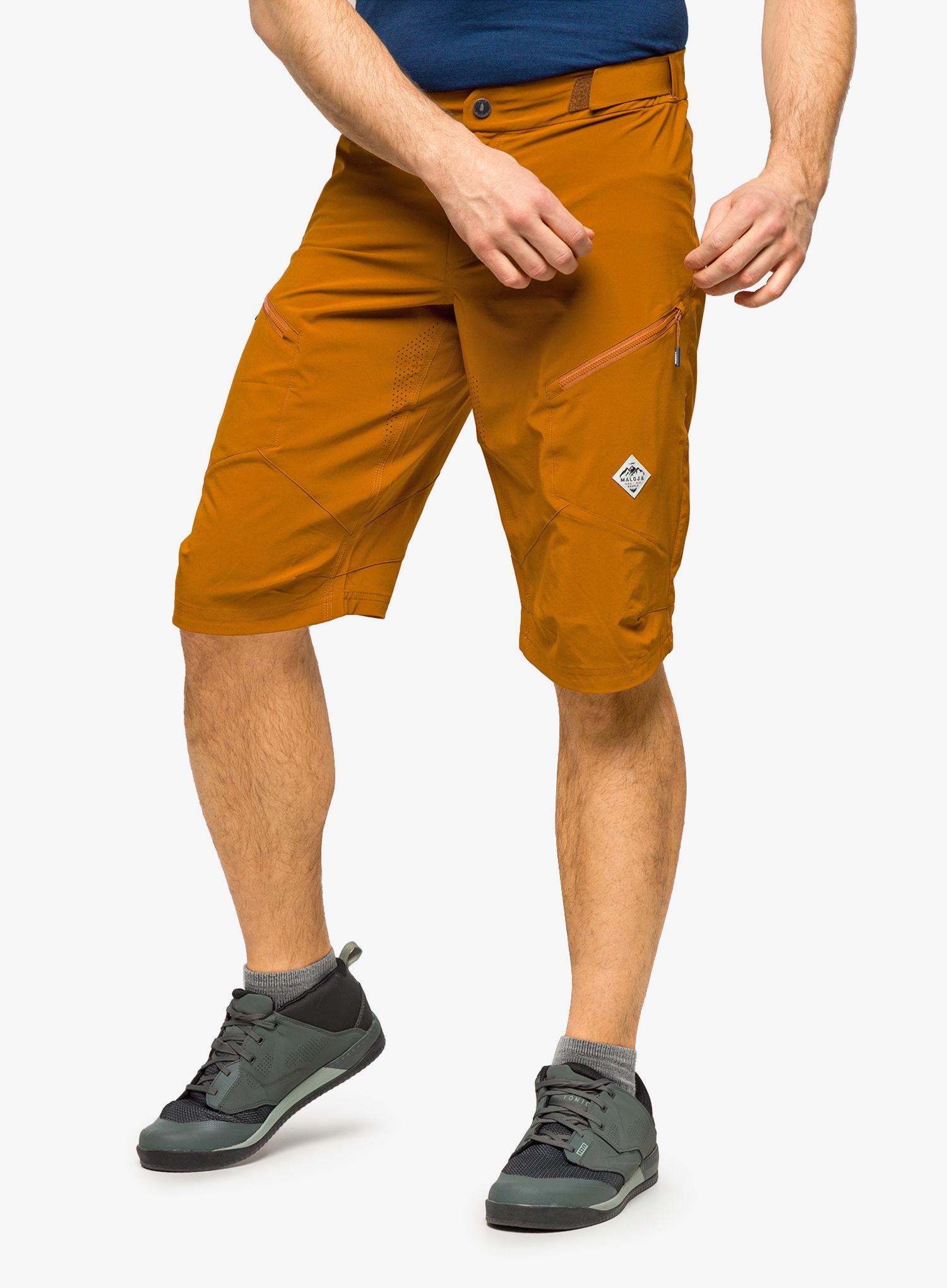 Kratke hlače enduro Maloja Pin - amber