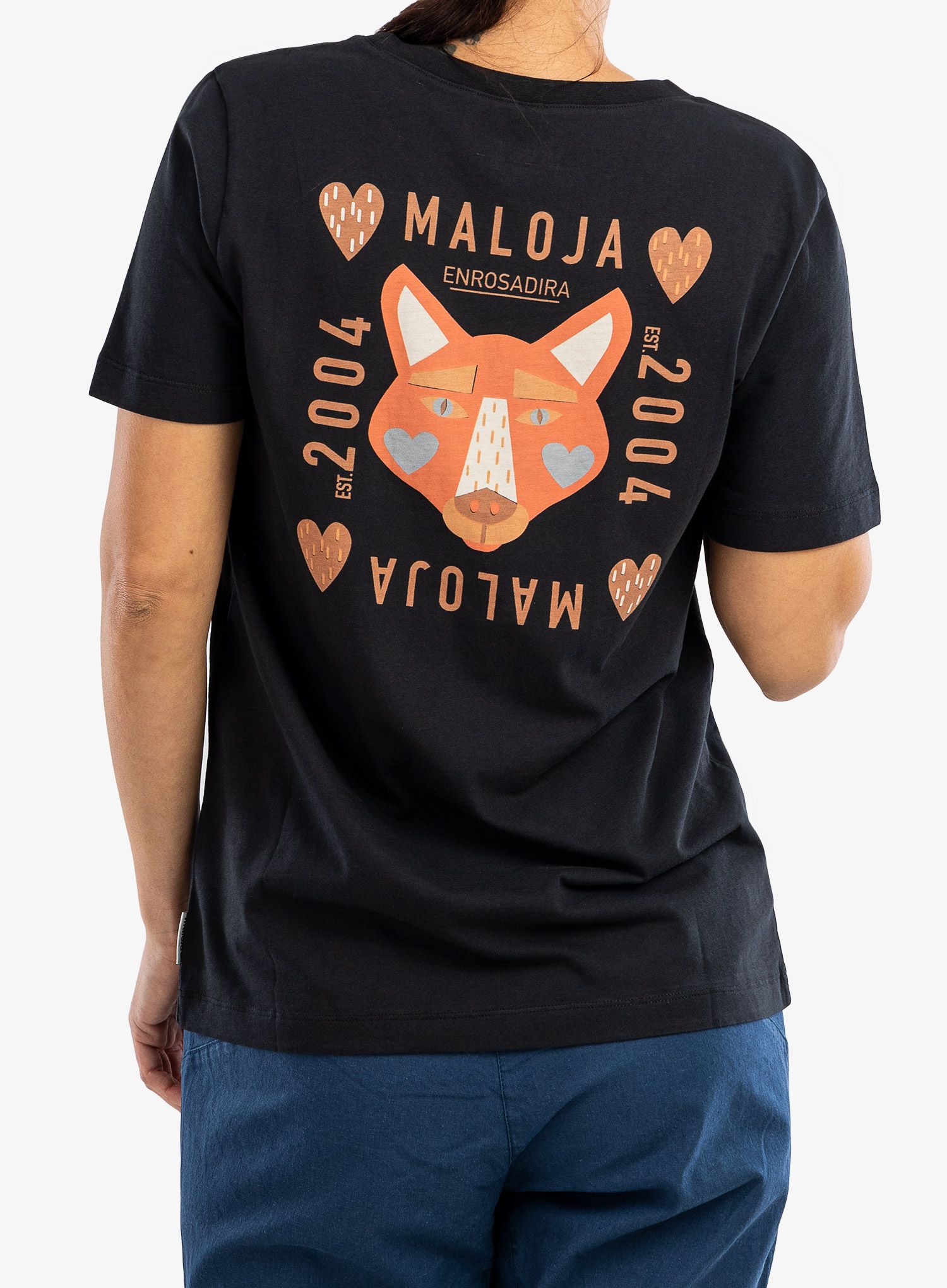 Ženska bombažna majica Maloja Planbell - moonless