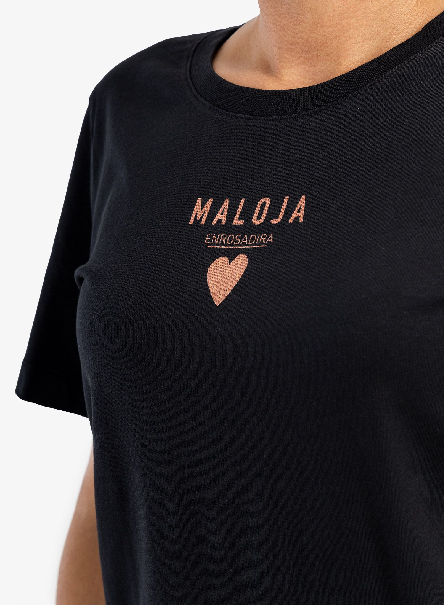Ženska bombažna majica Maloja Planbell - moonless