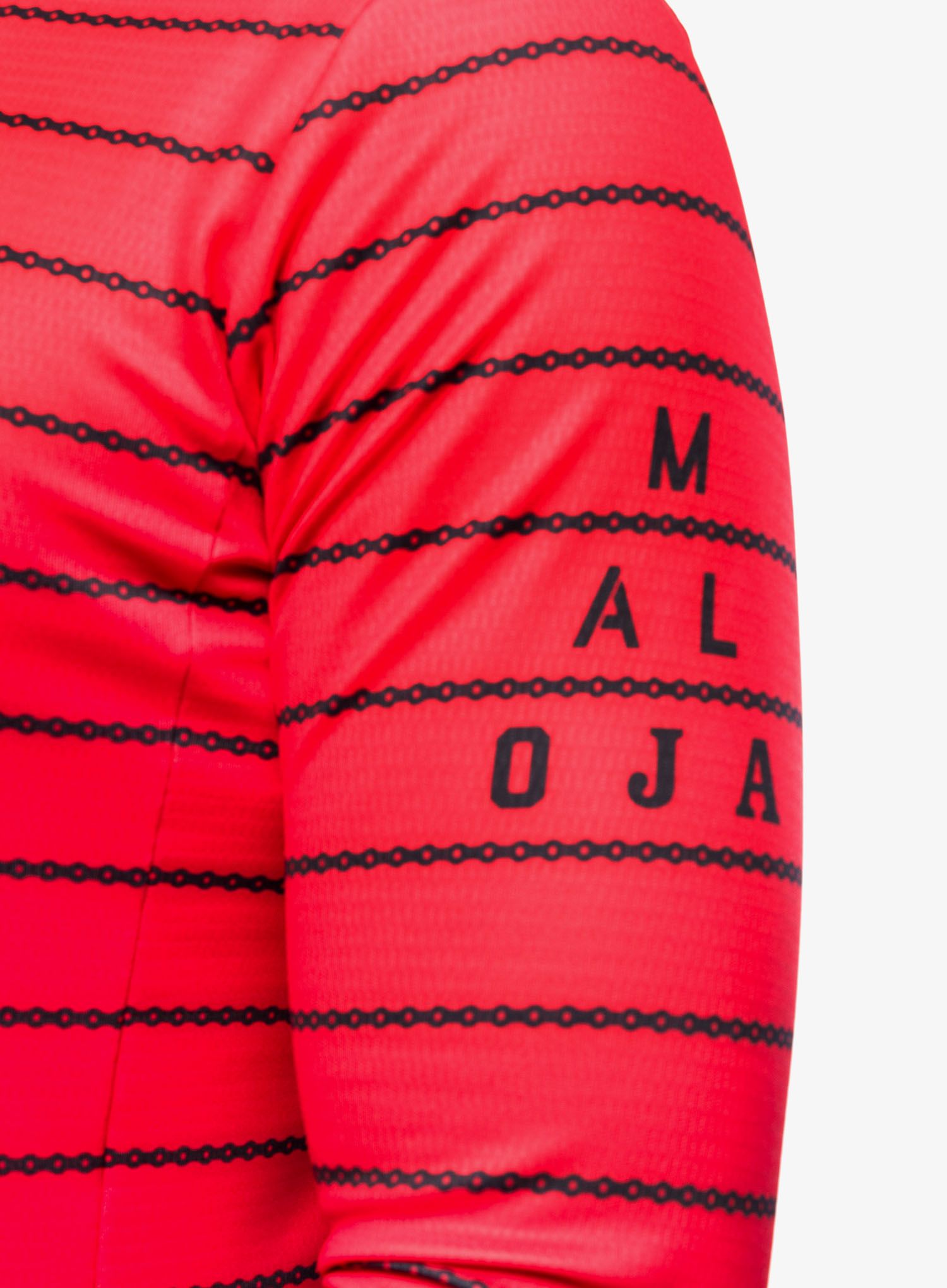 Kolesarska jopa Maloja Salsera - fire red stripe