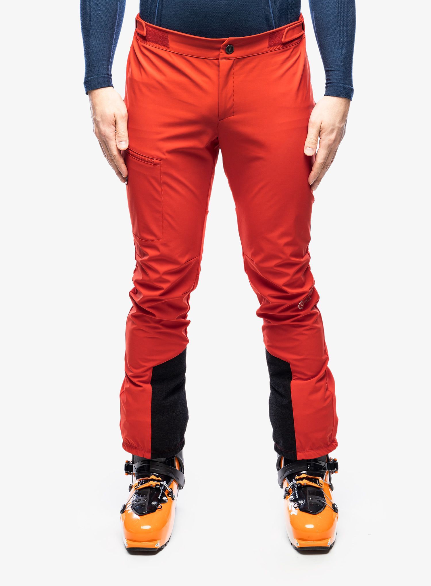 Softshell hlače Maloja Schneefink - fire red