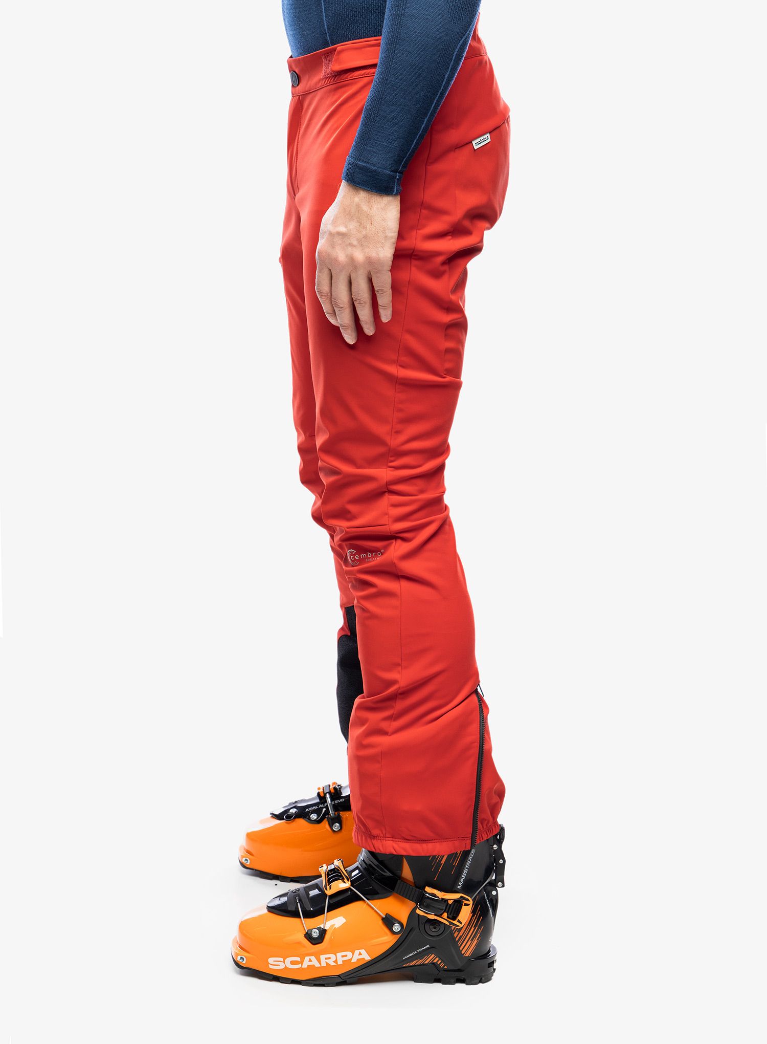 Softshell hlače Maloja Schneefink - fire red