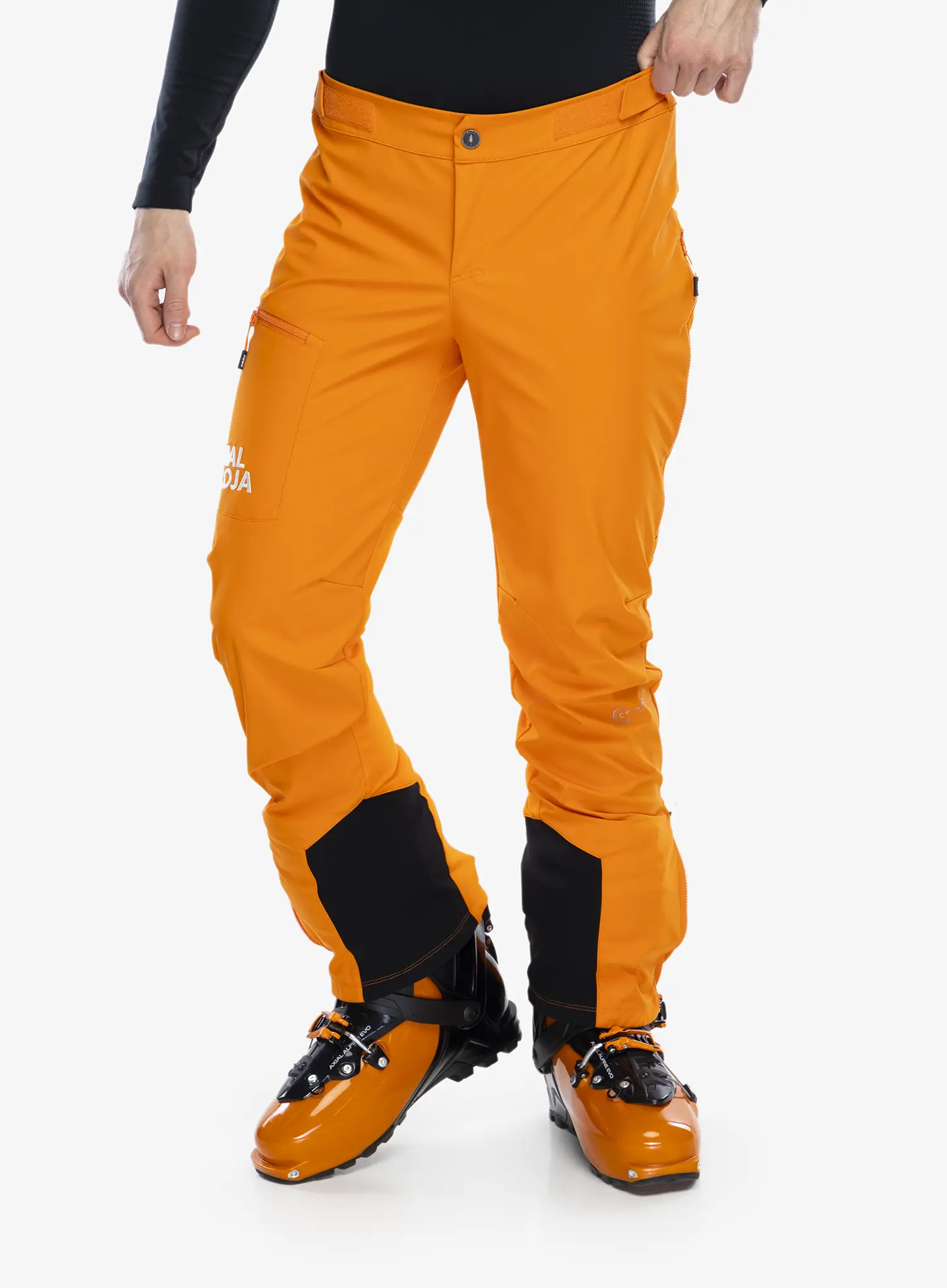 Softshell hlače Maloja Schneefink - orange sun
