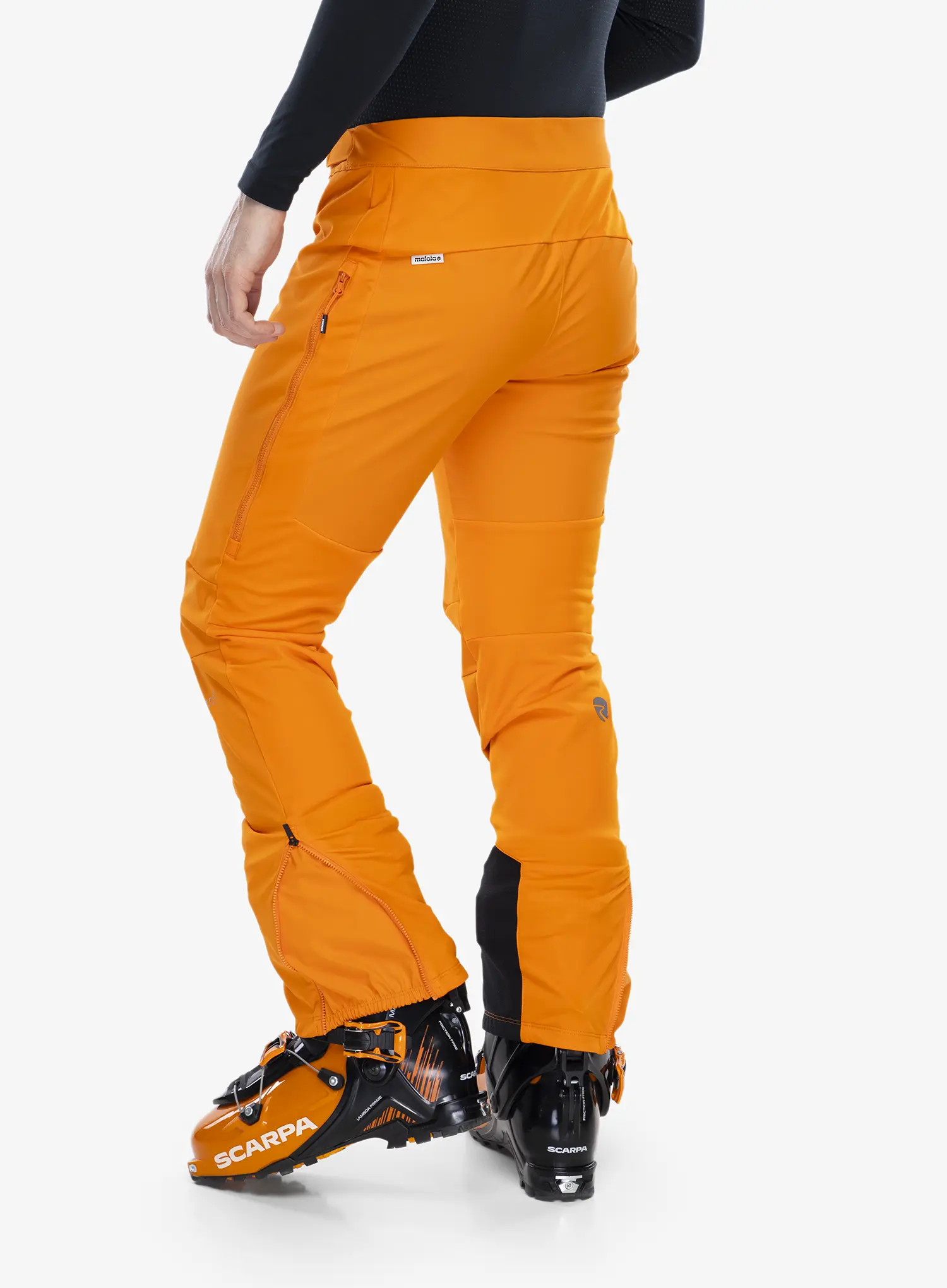 Softshell hlače Maloja Schneefink - orange sun