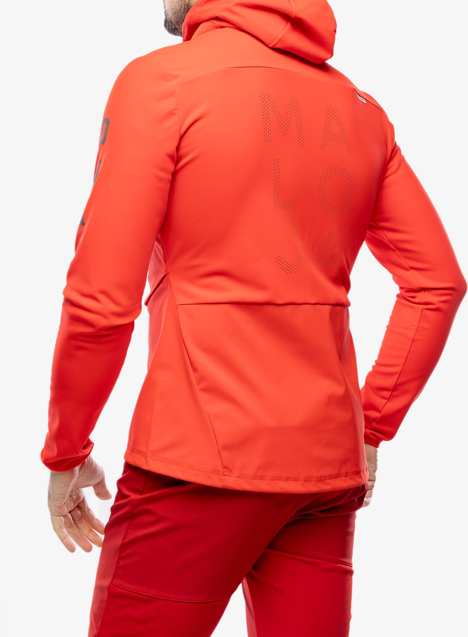 Softshell jakna Maloja Sperber - fire red