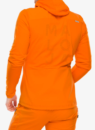 Softshell jakna Maloja Sperber - orange sun