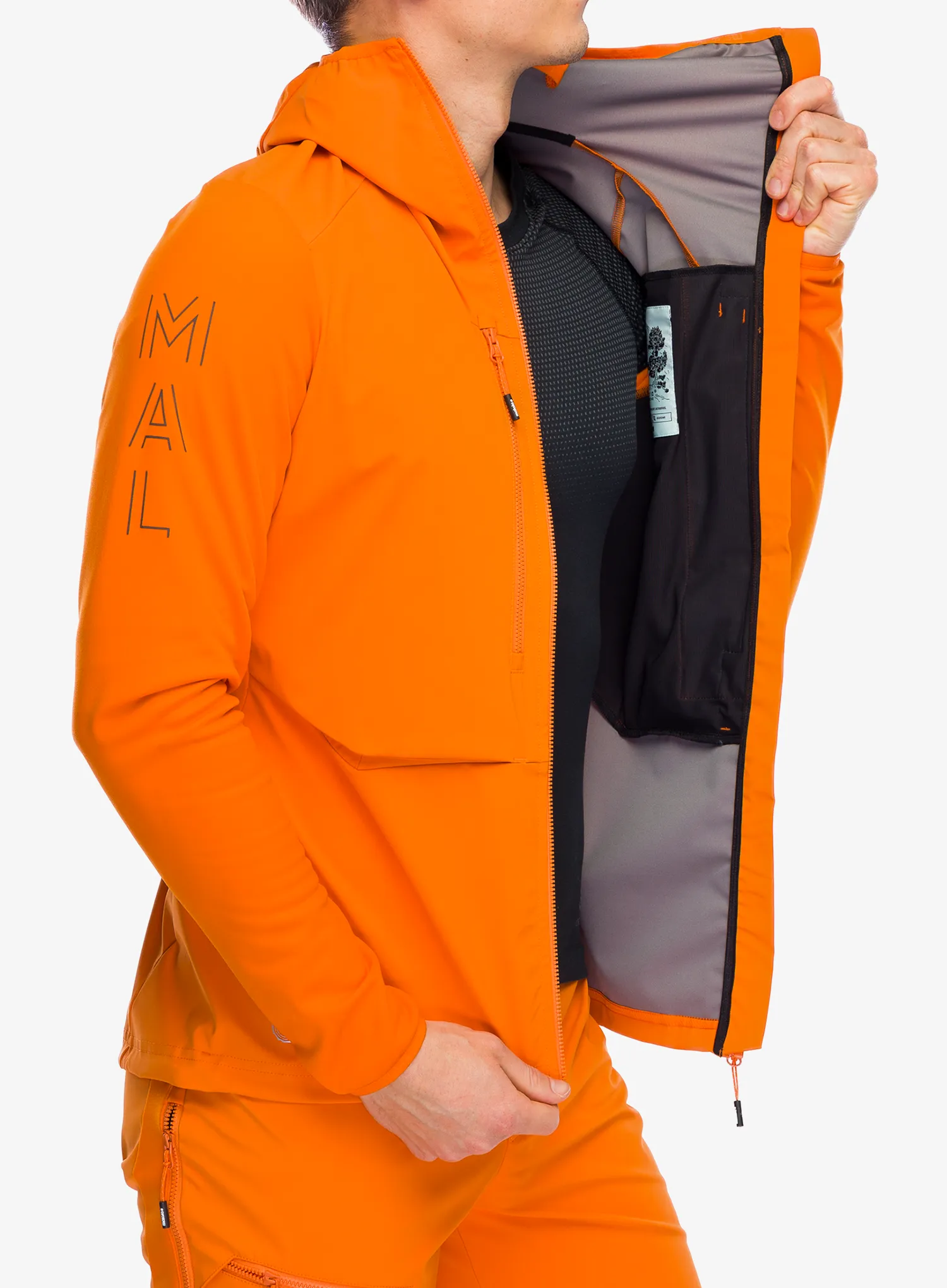 Softshell jakna Maloja Sperber - orange sun