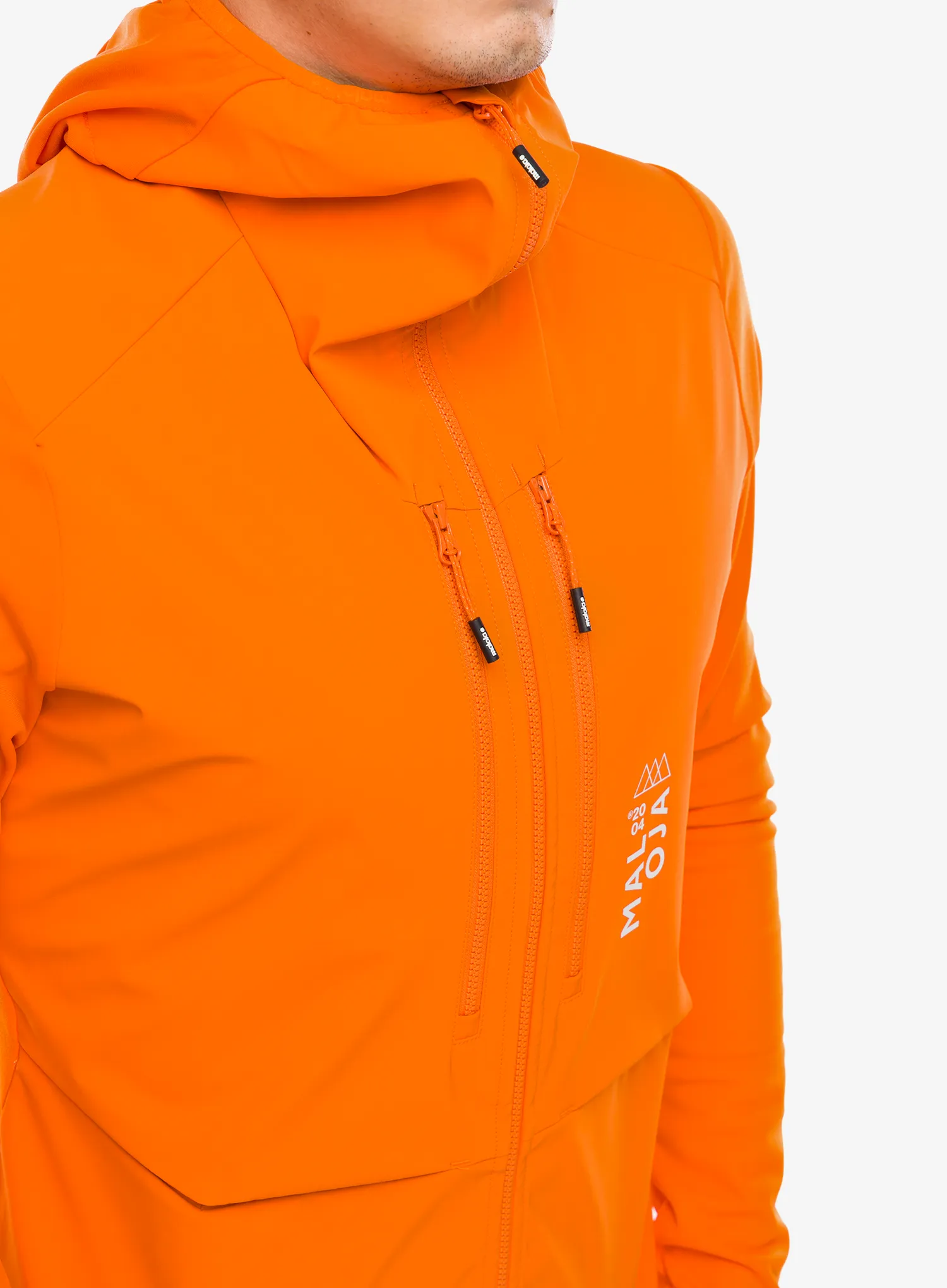 Softshell jakna Maloja Sperber - orange sun