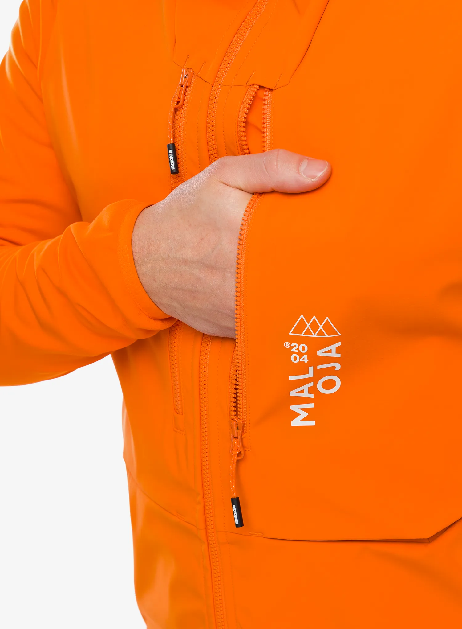 Softshell jakna Maloja Sperber - orange sun