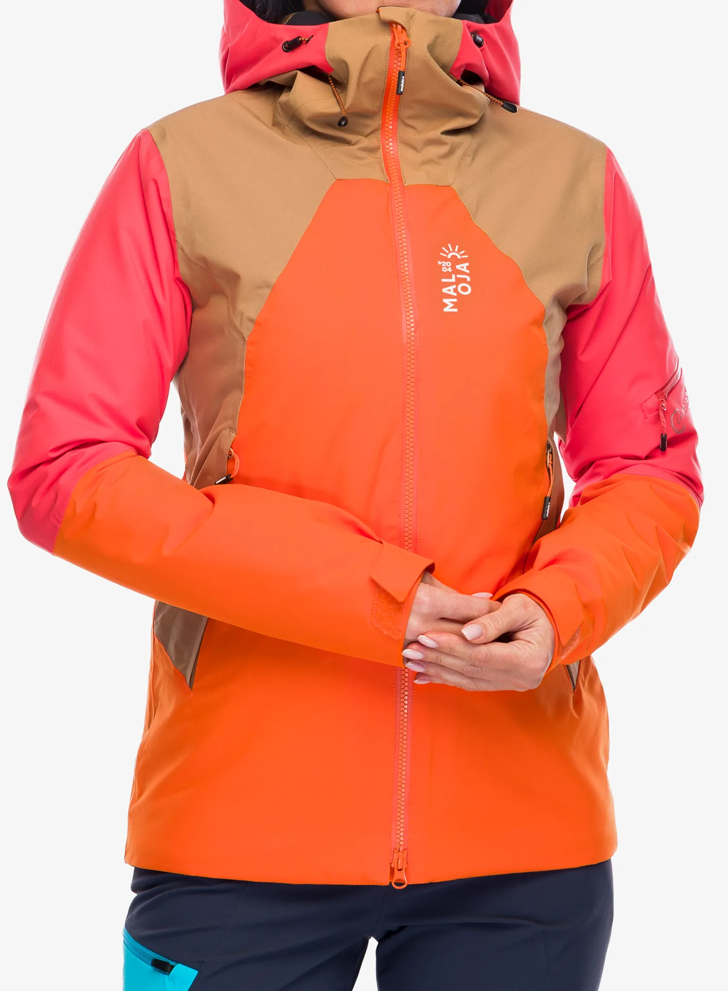 Ženska smučarska jakna Maloja Tosc - orange sun