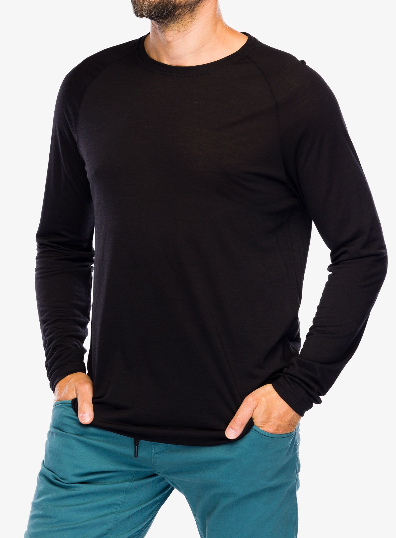 Majica z dolgimi rokavi Maloja Traunstein - deep black