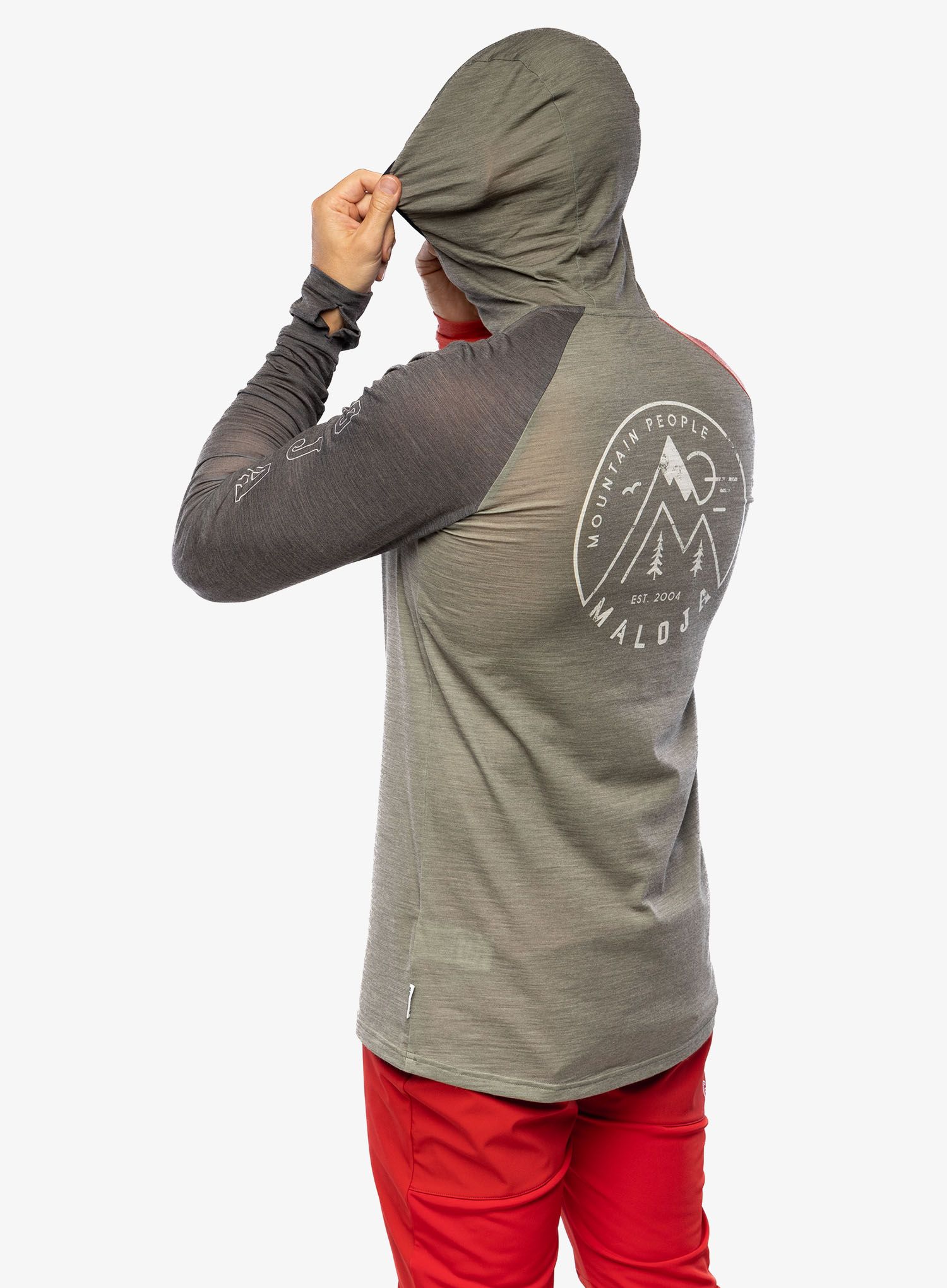 Jopica s kapuco Maloja Zordo - oak multi