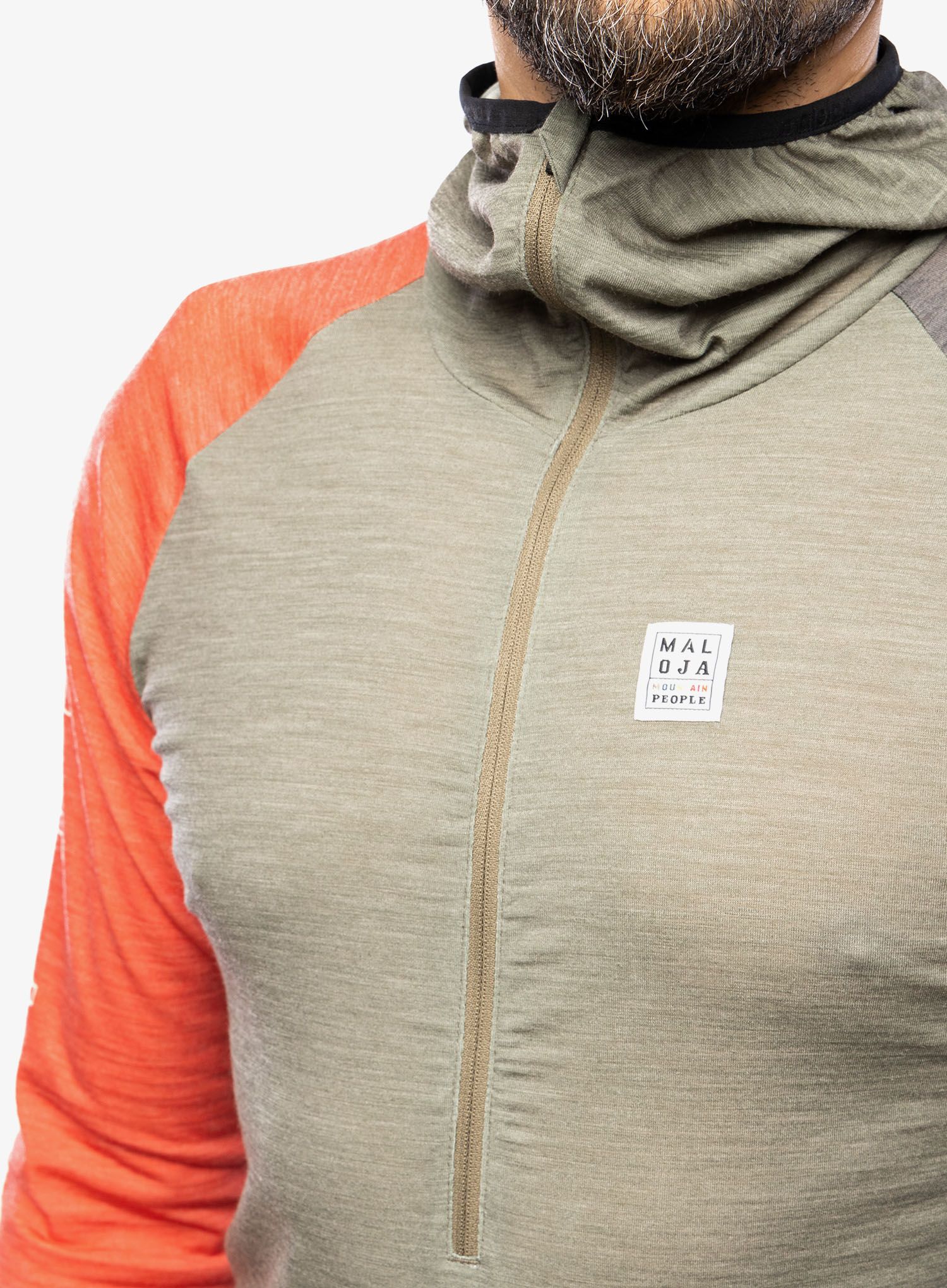 Jopica s kapuco Maloja Zordo - oak multi
