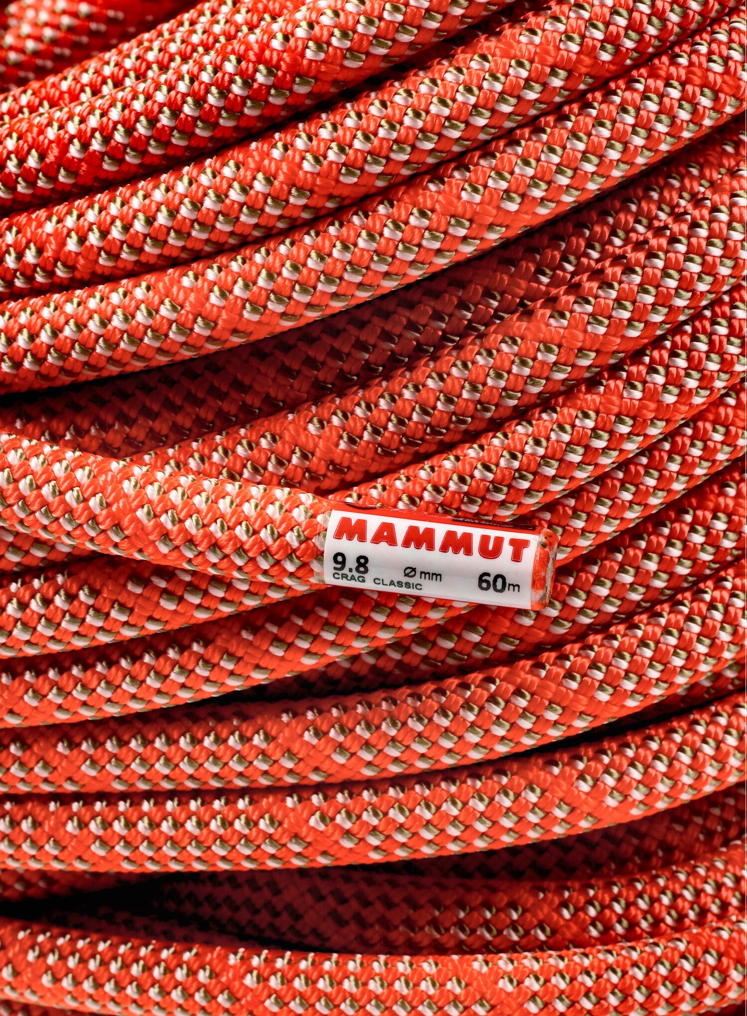 Dinamična vrv Mammut 9.8 Crag Classic Rope 60 m - orange/white