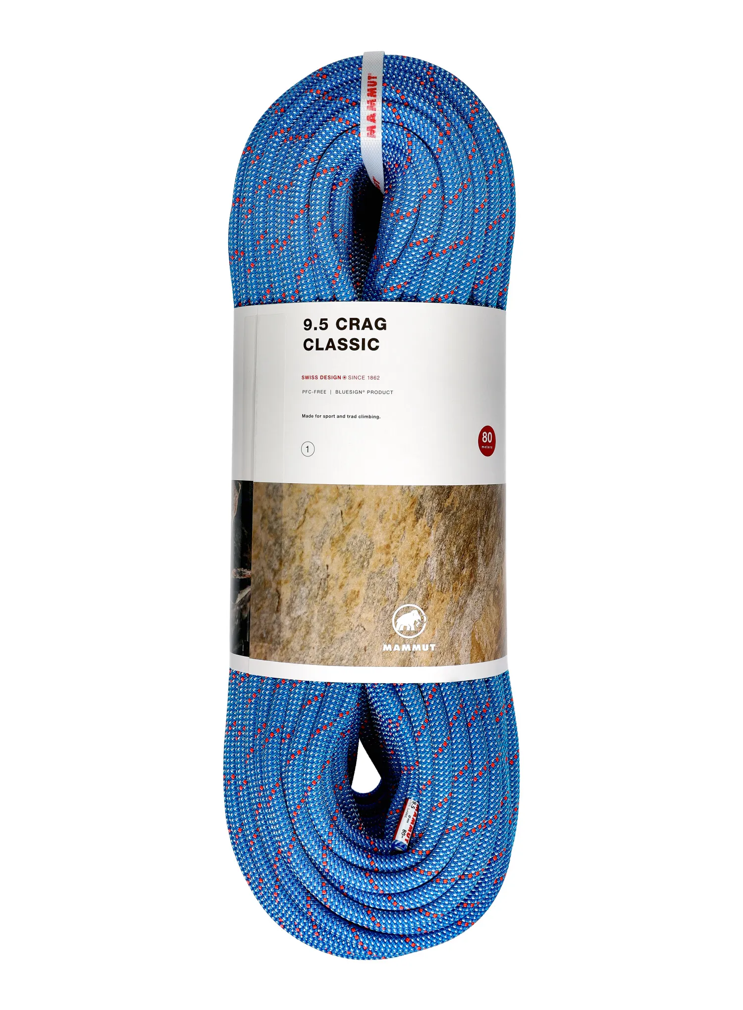 Dinamična vrv Mammut 9.5 Crag Classic Rope 80 m - blue/white