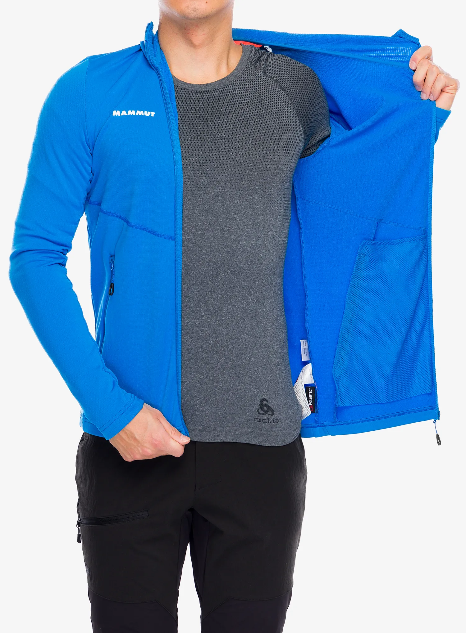 Jopica s kapuco Mammut Aconcagua Light ML Hooded Jacket - glacier blue