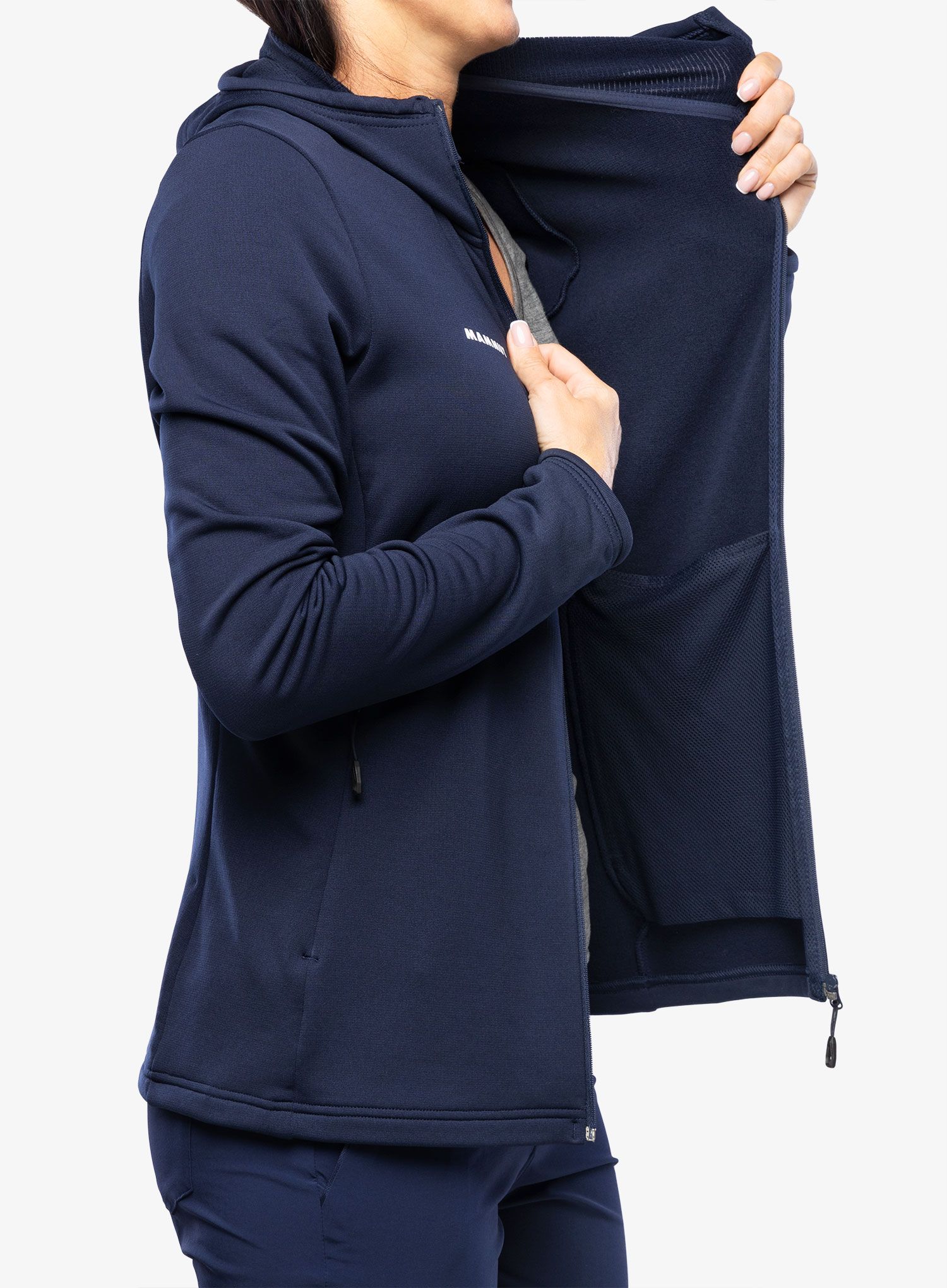 Ženska jopica Mammut Aconcagua Light ML Hooded Jacket - marine