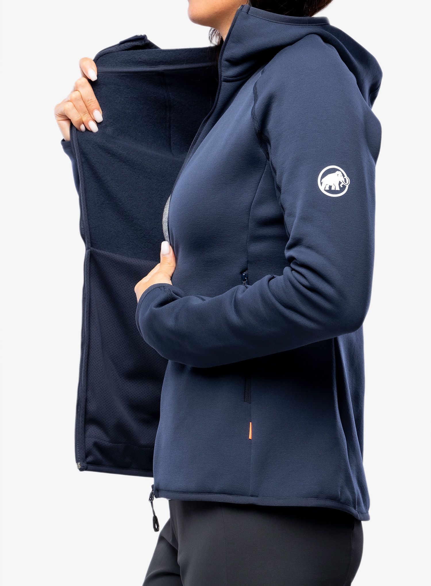 Ženska jopica Mammut Aconcagua ML Hooded Jacket - marine