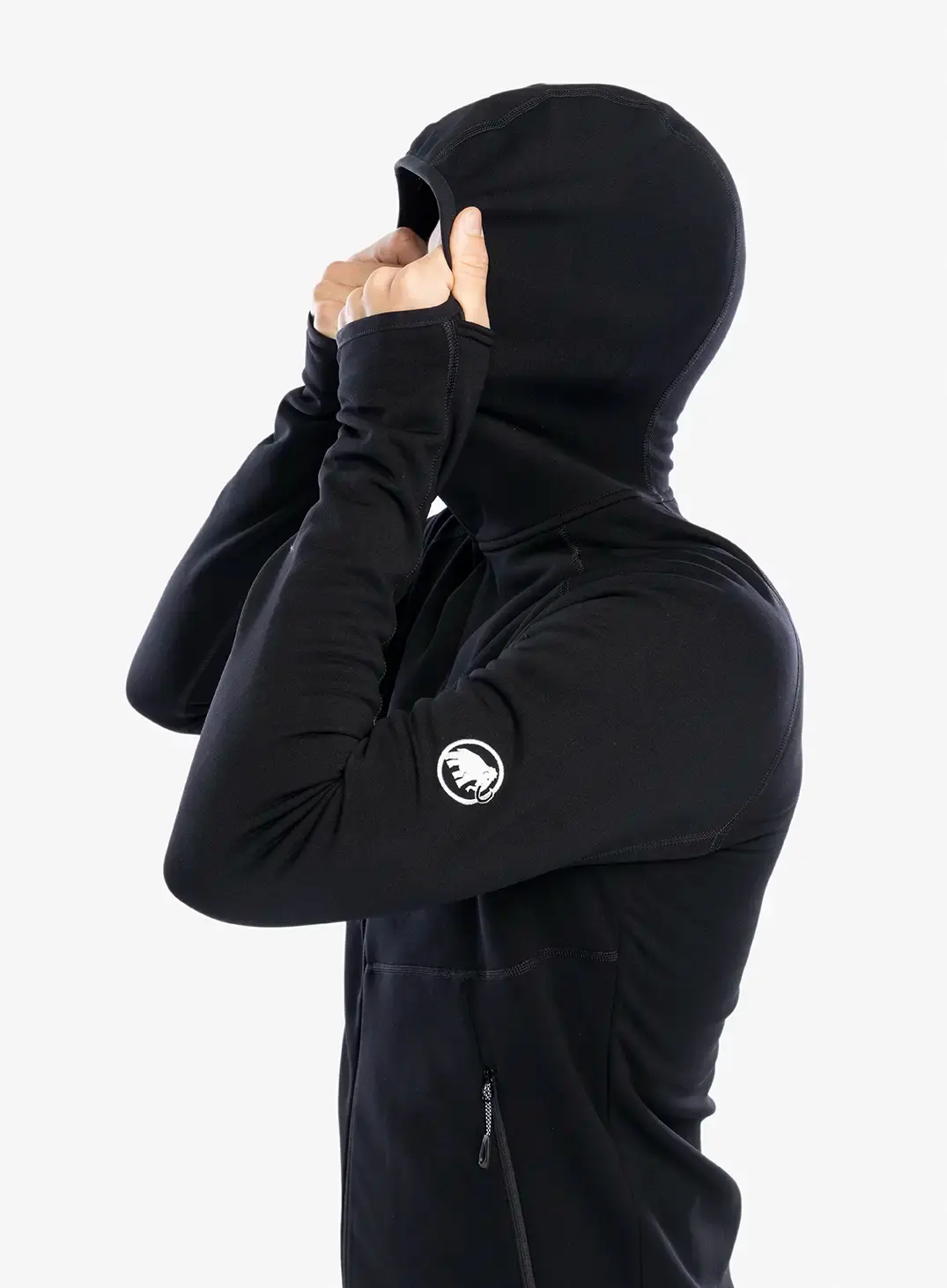 Jopica s kapuco Mammut Aconcagua ML Hooded Jkt - black