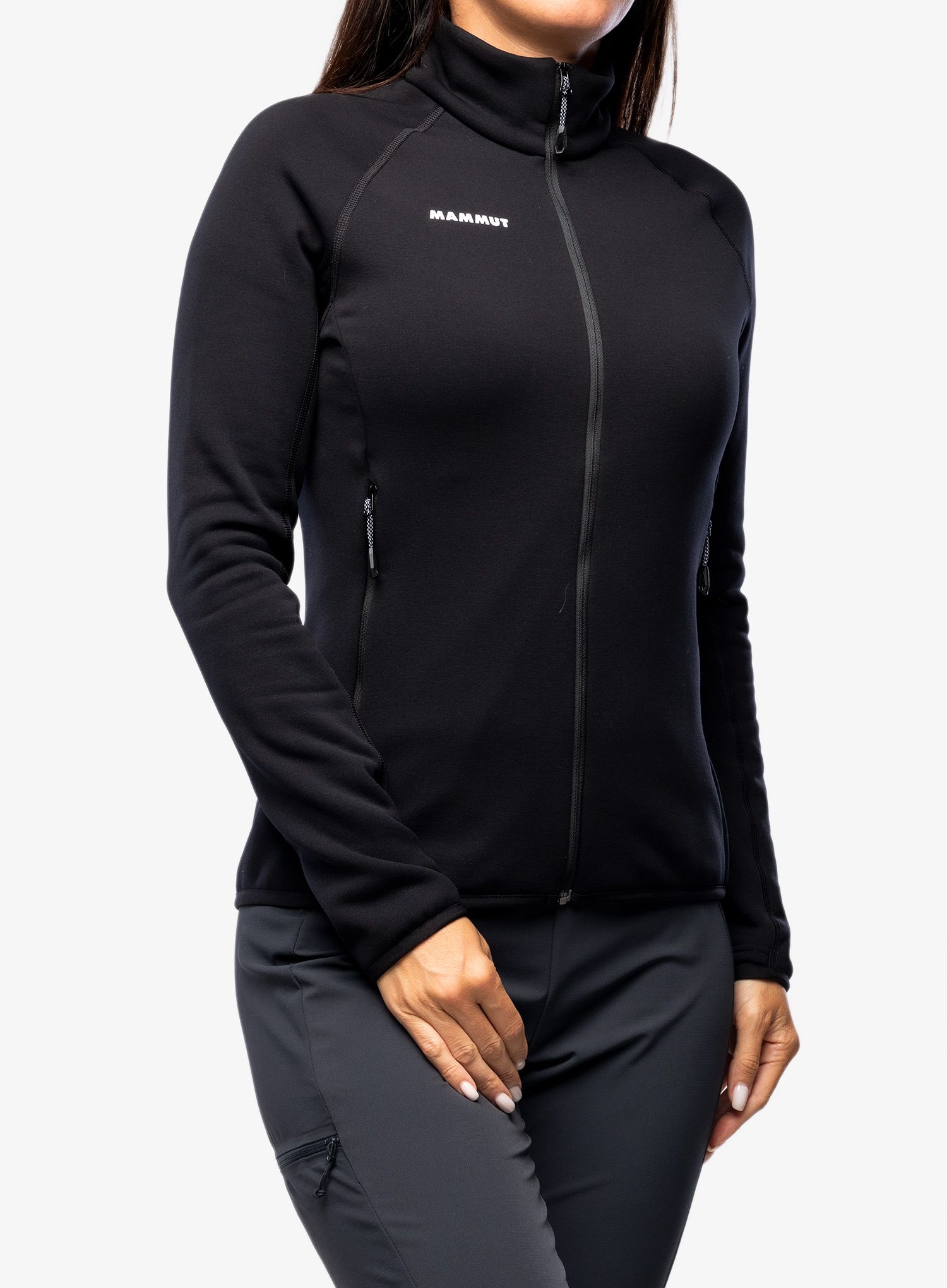 Ženski flis Mammut Aconcagua ML Jacket - black