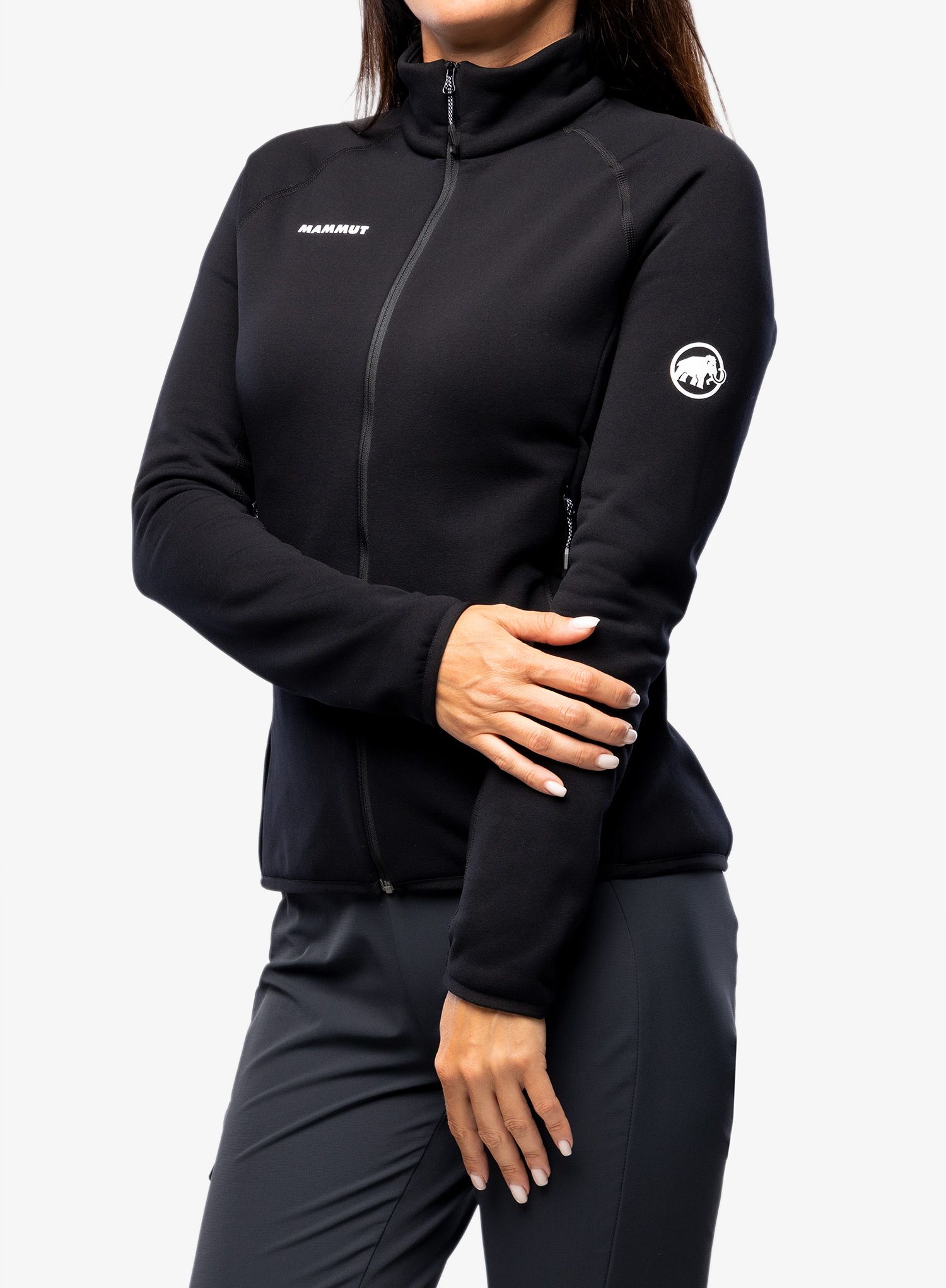 Ženski flis Mammut Aconcagua ML Jacket - black