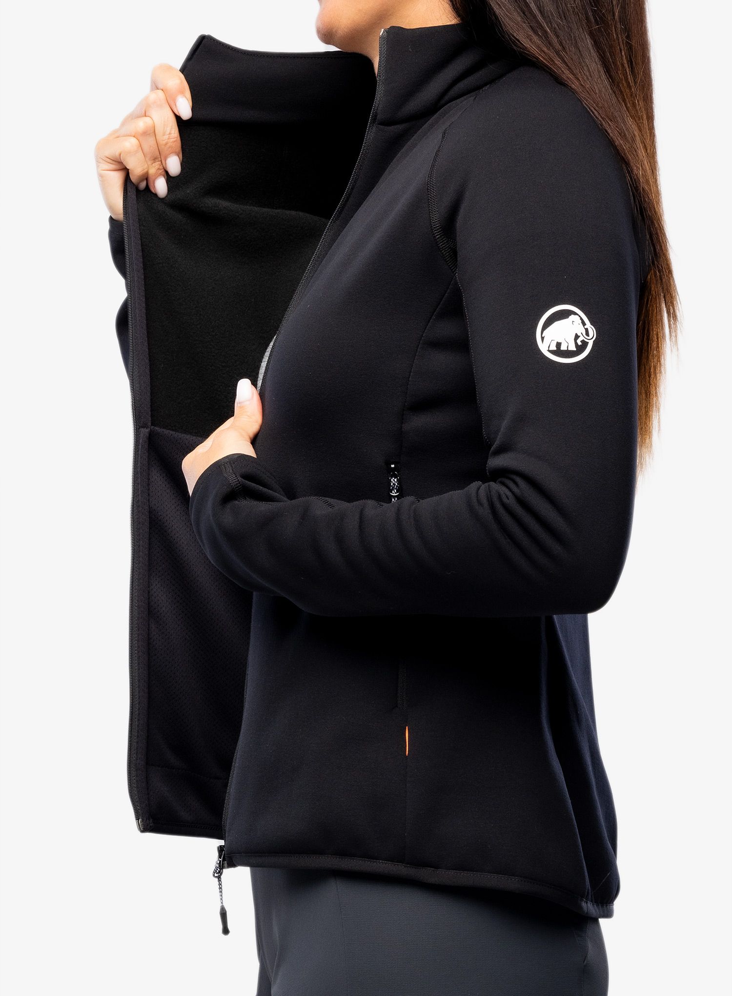 Ženski flis Mammut Aconcagua ML Jacket - black
