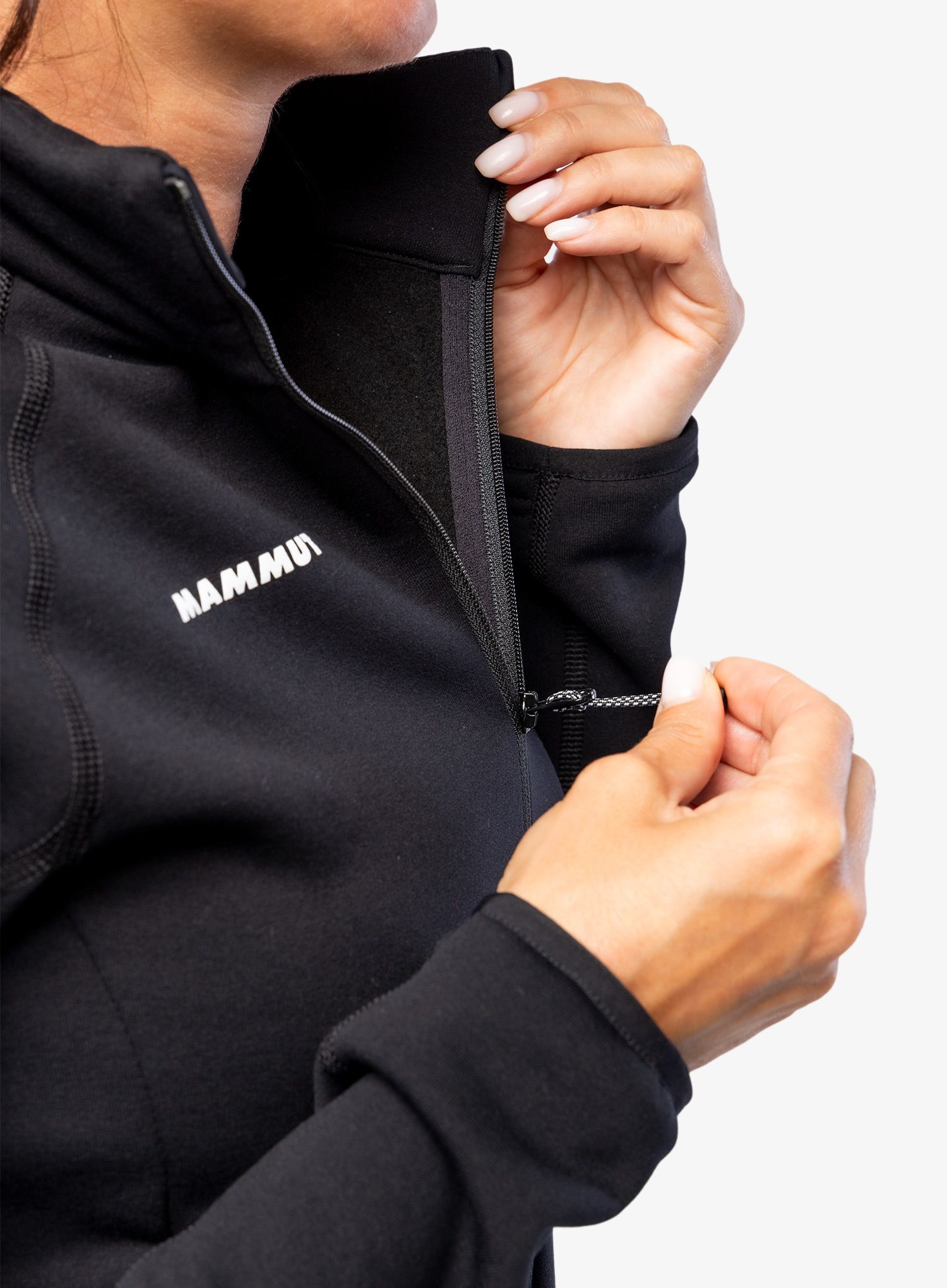 Ženski flis Mammut Aconcagua ML Jacket - black