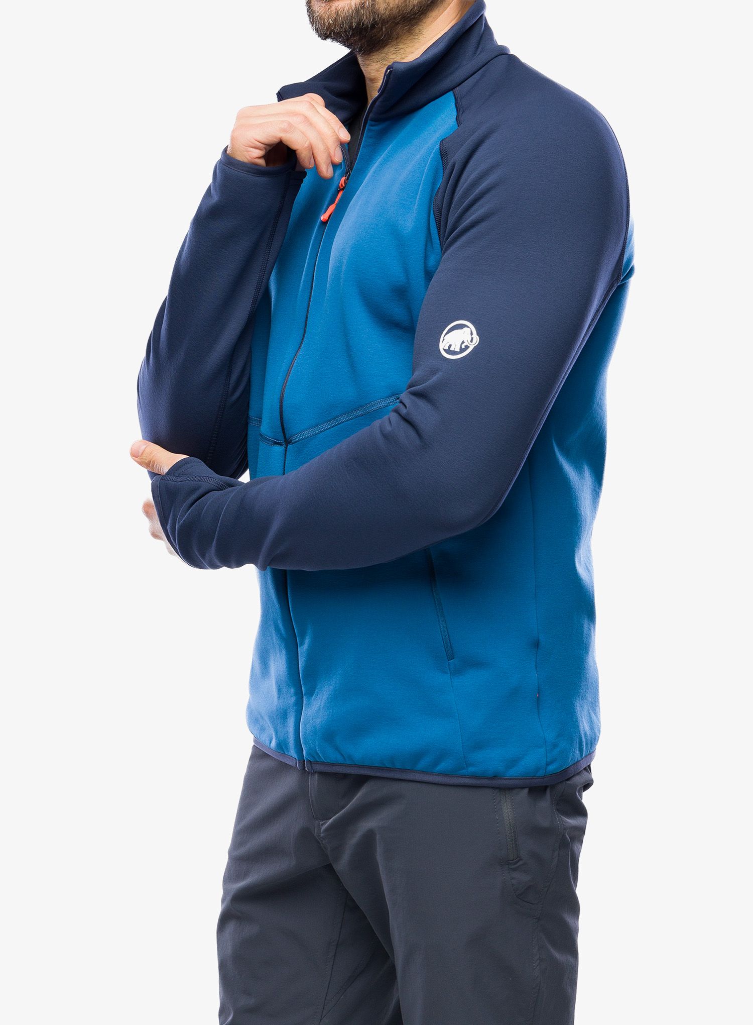 Flis Mammut Aconcagua ML Jacket - deep ice/marine