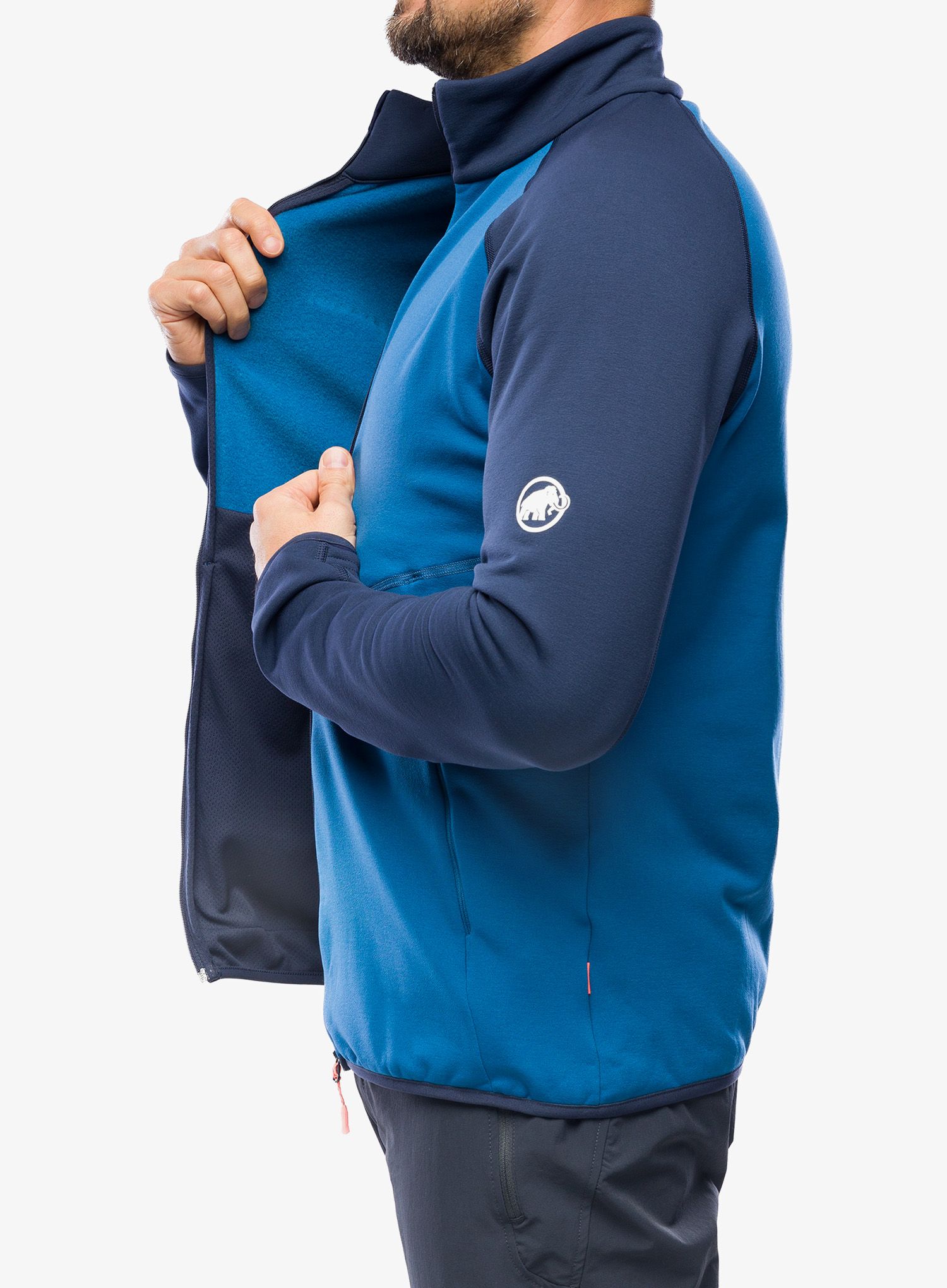 Flis Mammut Aconcagua ML Jacket - deep ice/marine