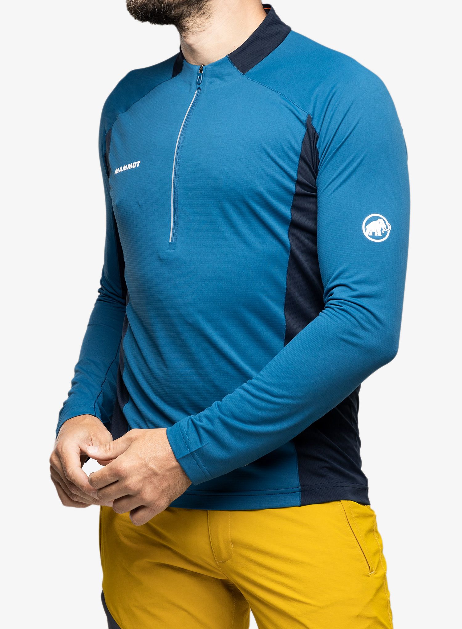 Moška jopica Mammut Aenergy FL Half Zip Longsleeve - deep ice/marine