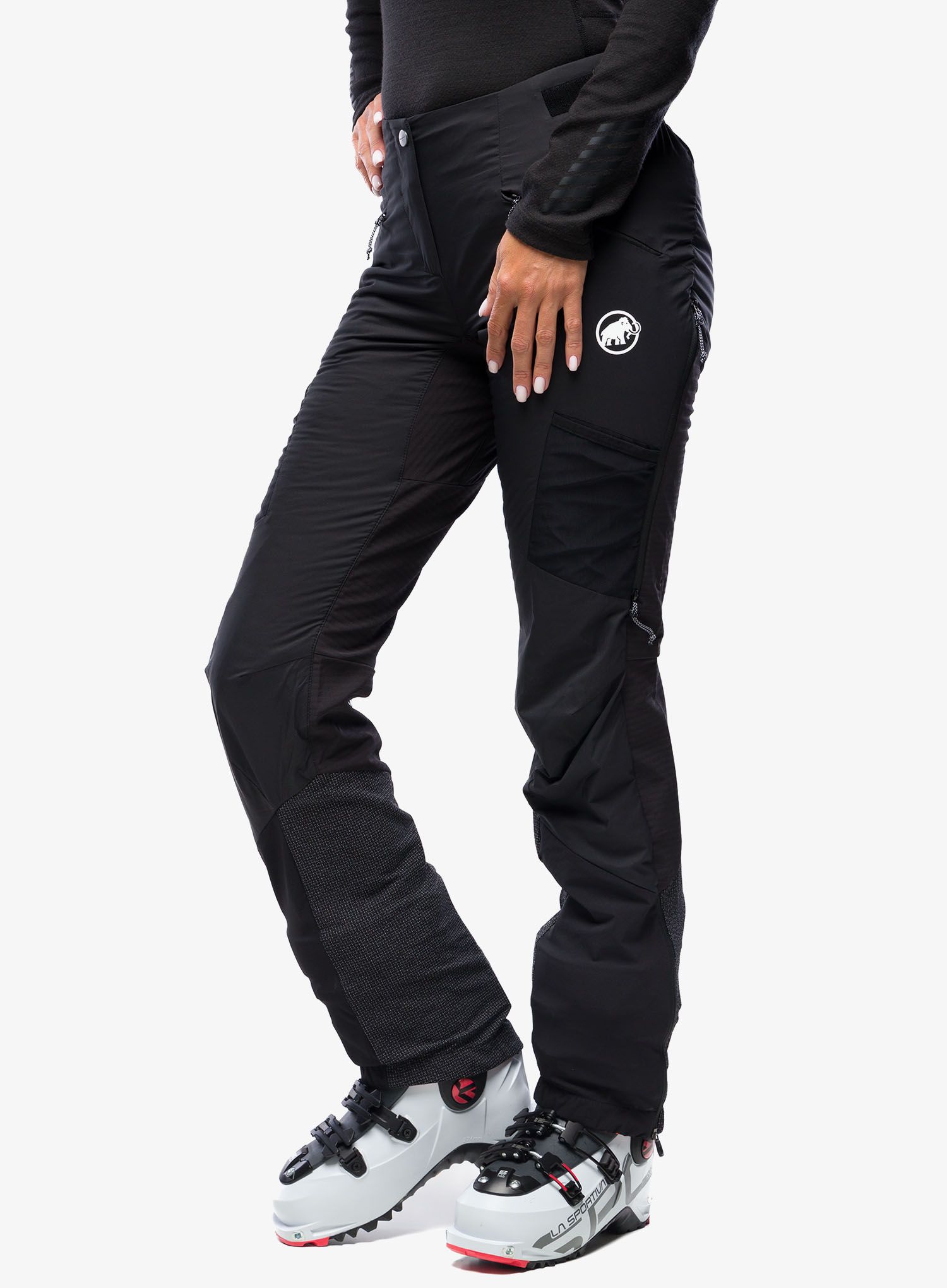 Ženske hlače za turno smučanje Mammut Aenergy IN Hybrid Pants - black