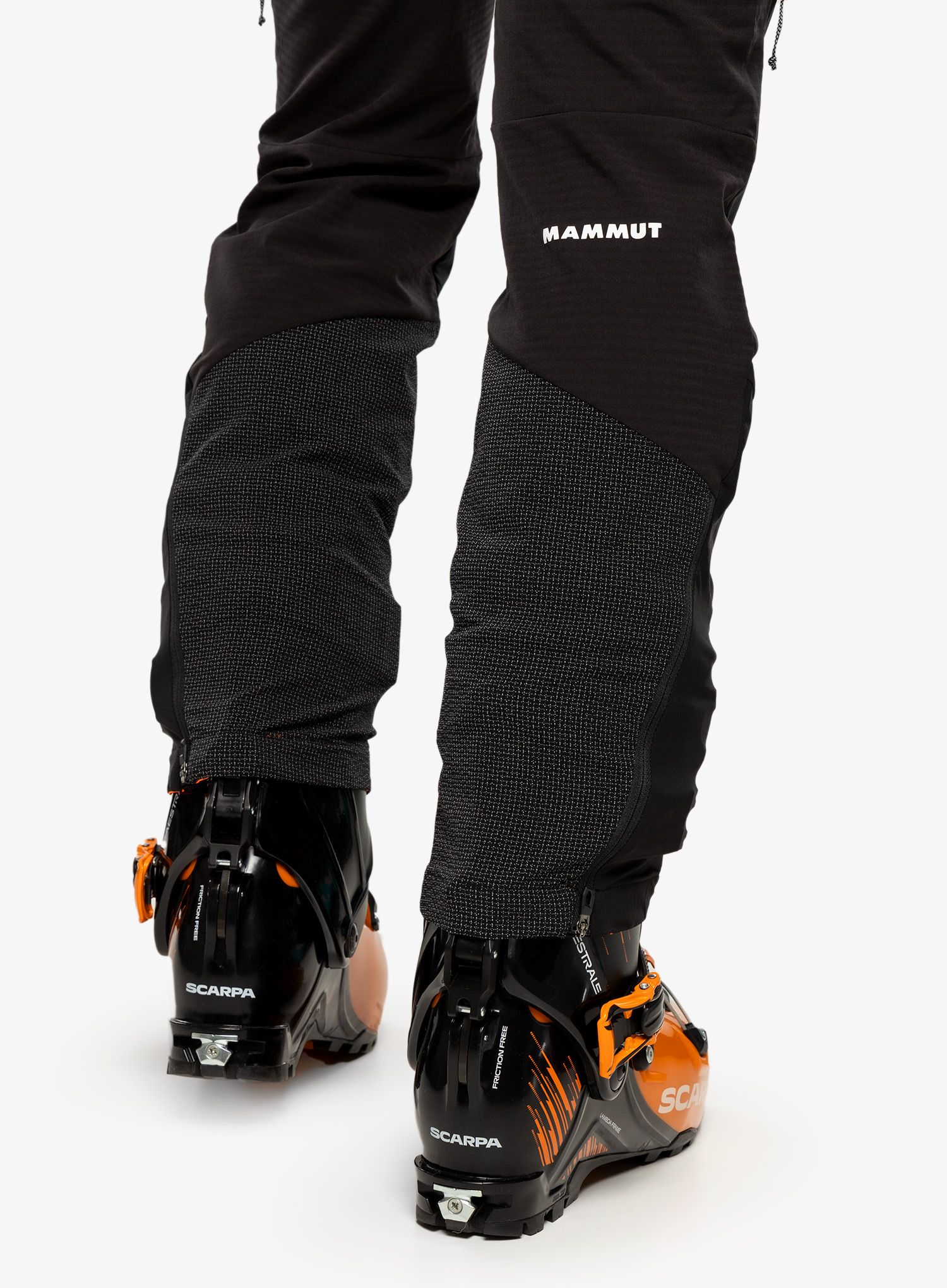 Podložene hlače Mammut Aenergy IN Hybrid Pants - black/vibrant orange