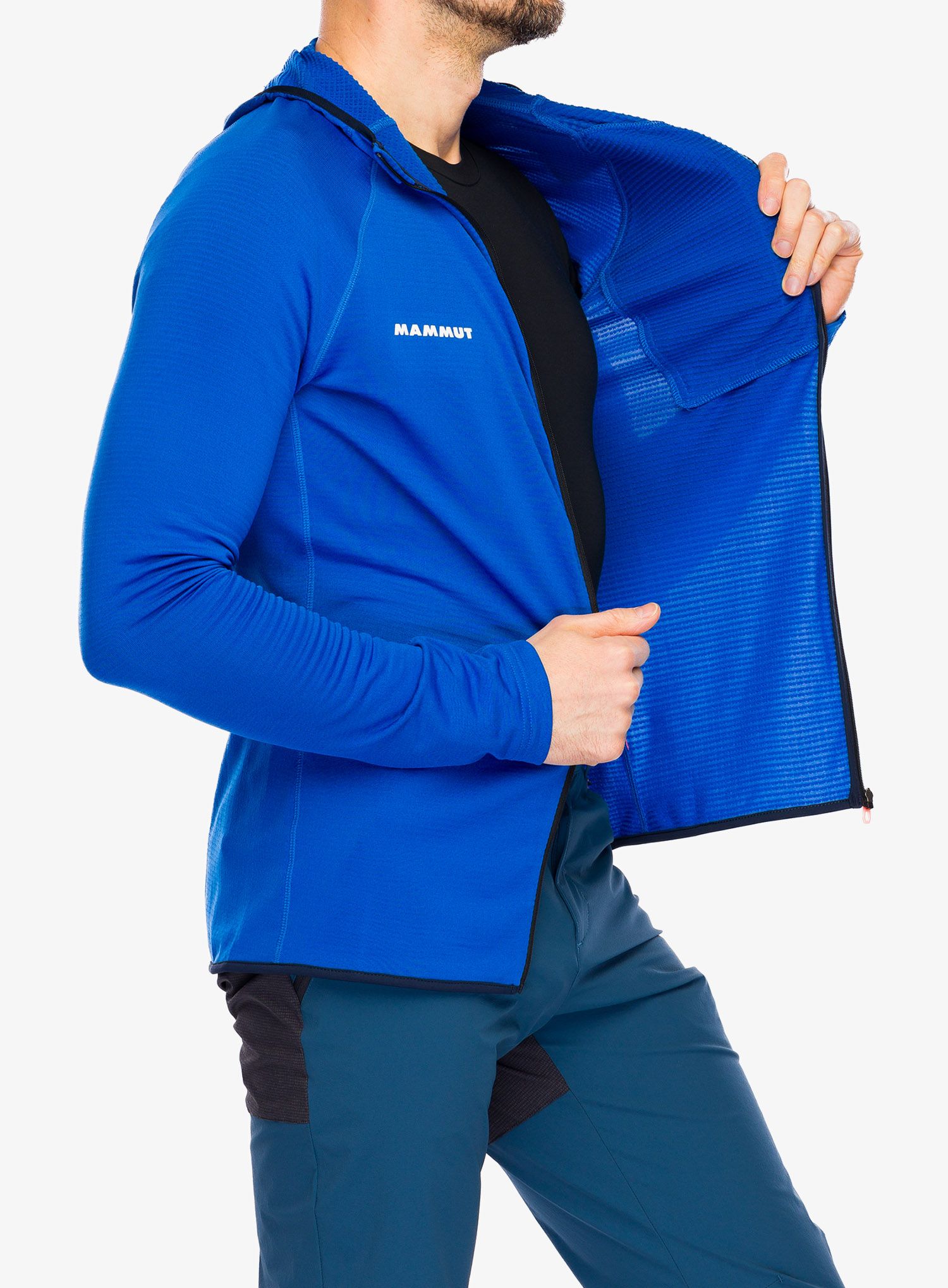 Jopica s kapuco Mammut Aenergy Light ML Hooded Jacket - azurit/marine