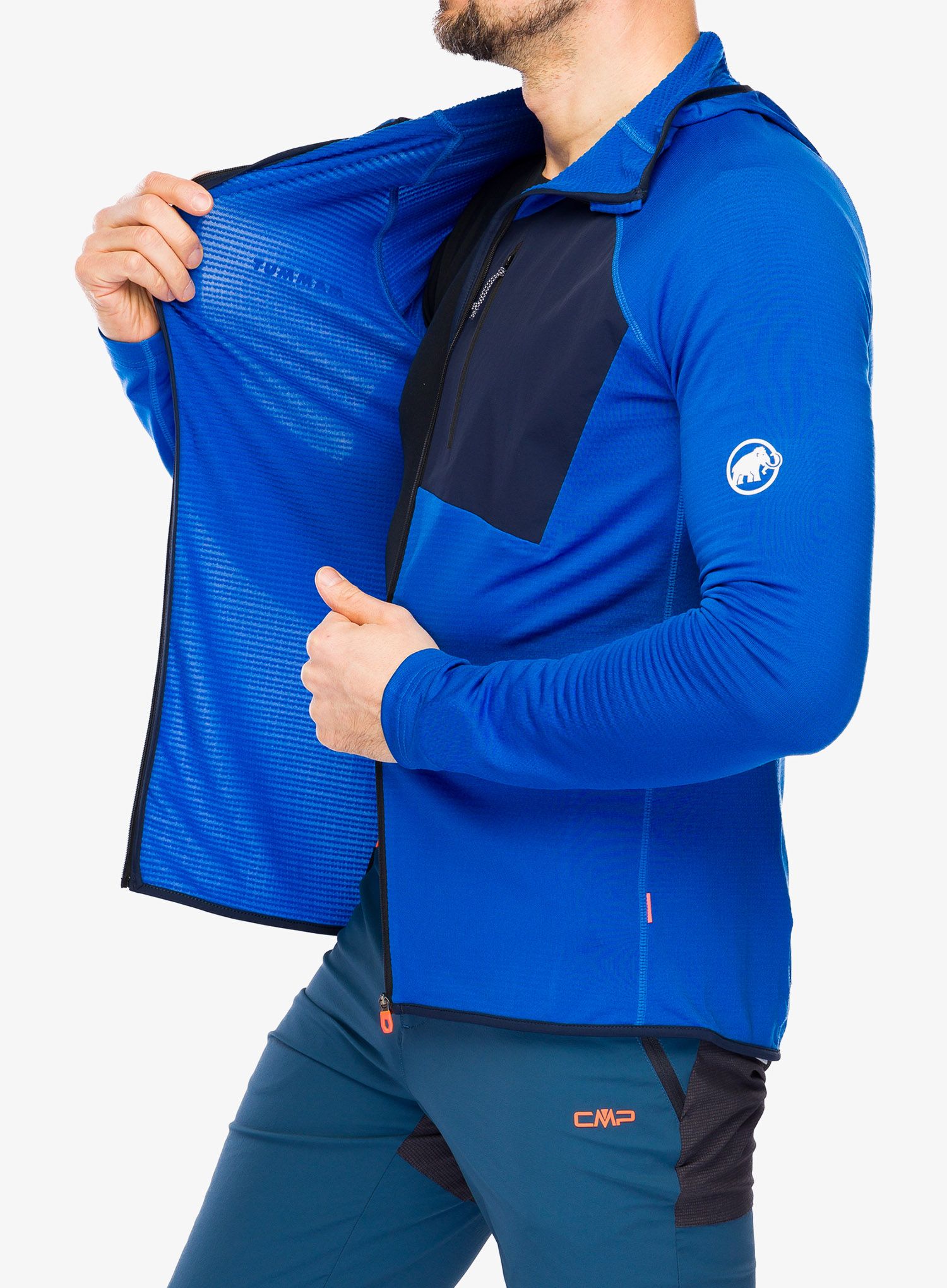 Jopica s kapuco Mammut Aenergy Light ML Hooded Jacket - azurit/marine