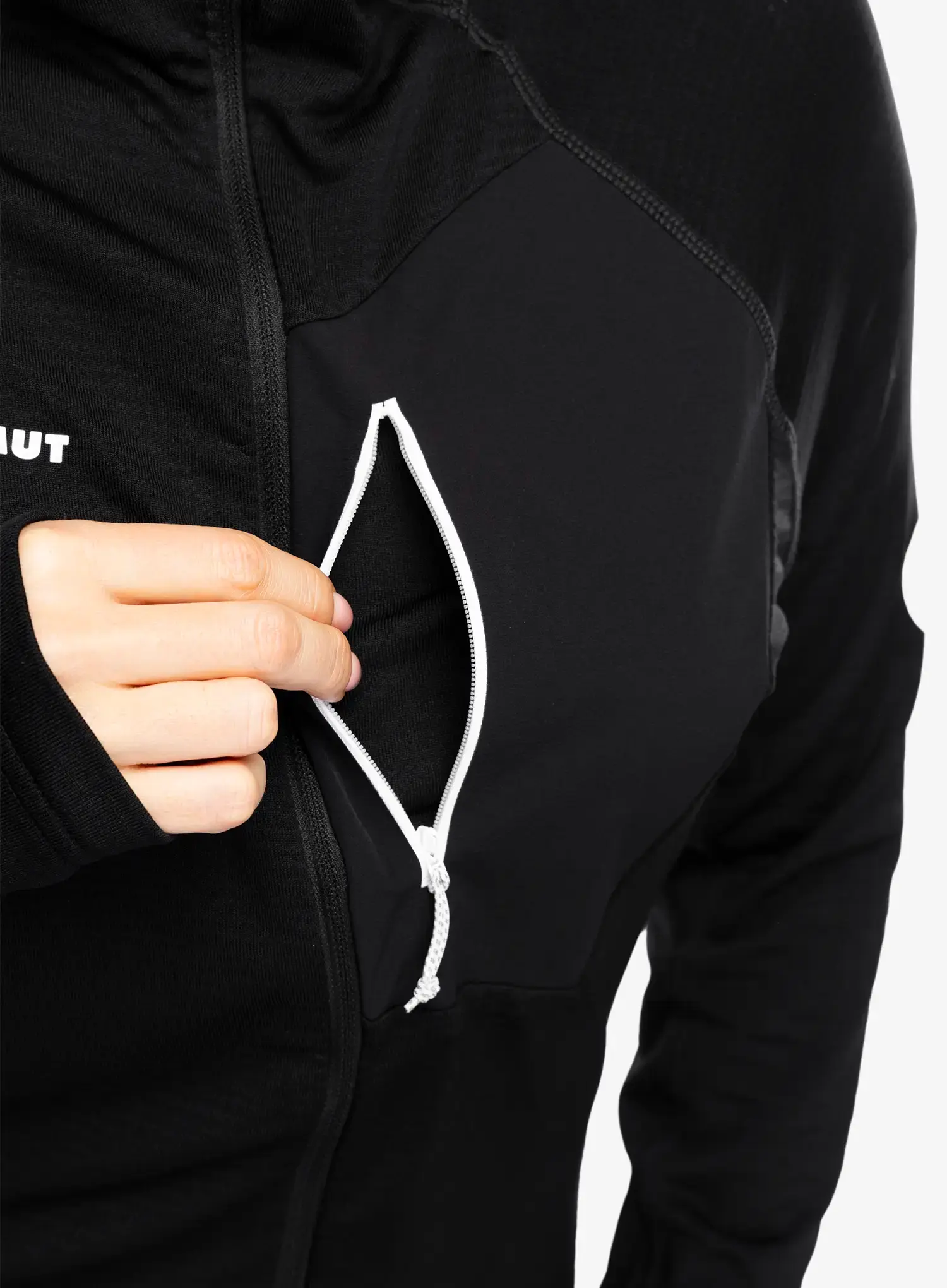 Ženska jopa s kapuco Mammut Aenergy Light ML Hooded Jacket - black