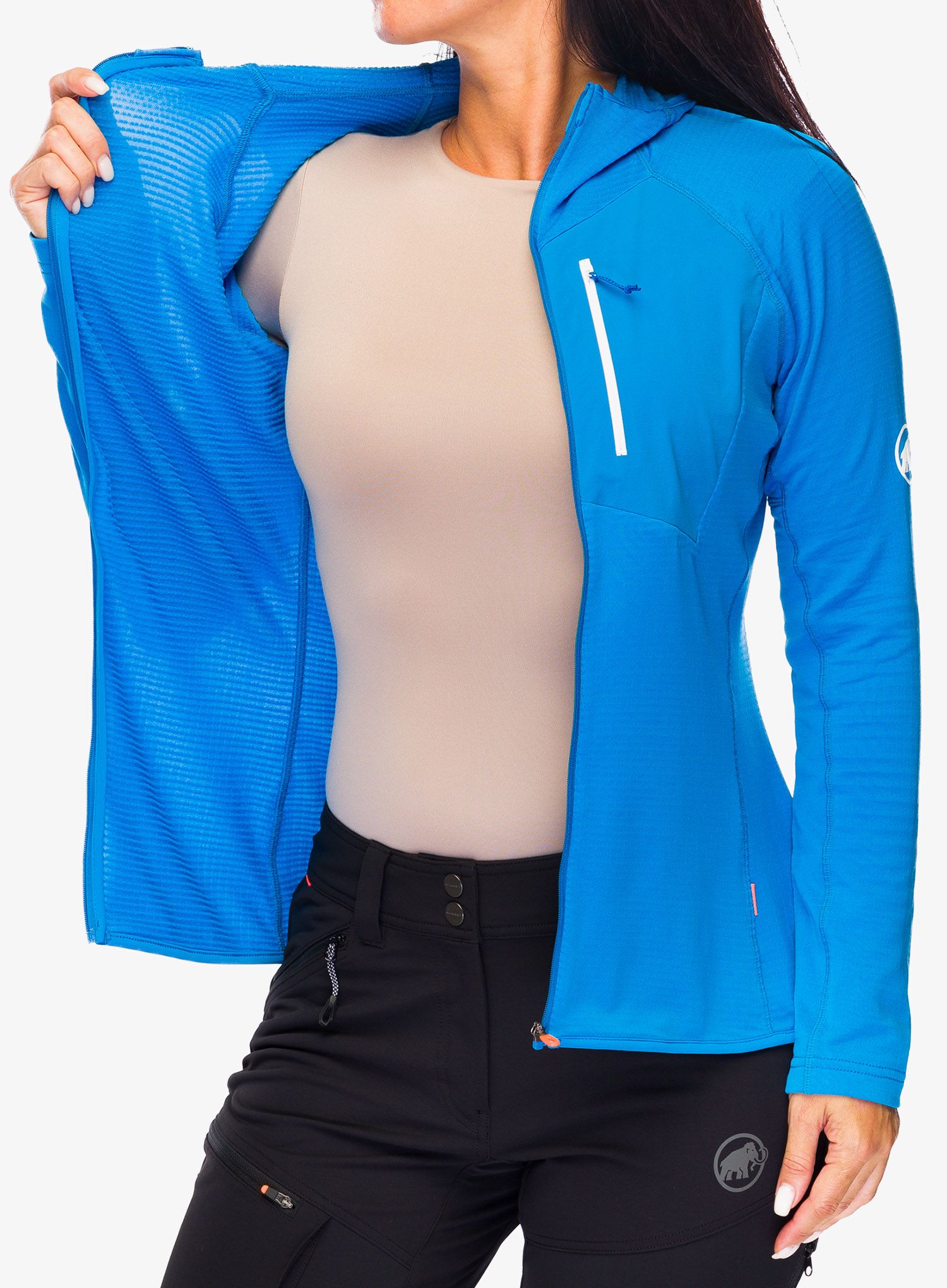 Ženska jopica Mammut Aenergy Light ML Hooded Jacket - glacier blue