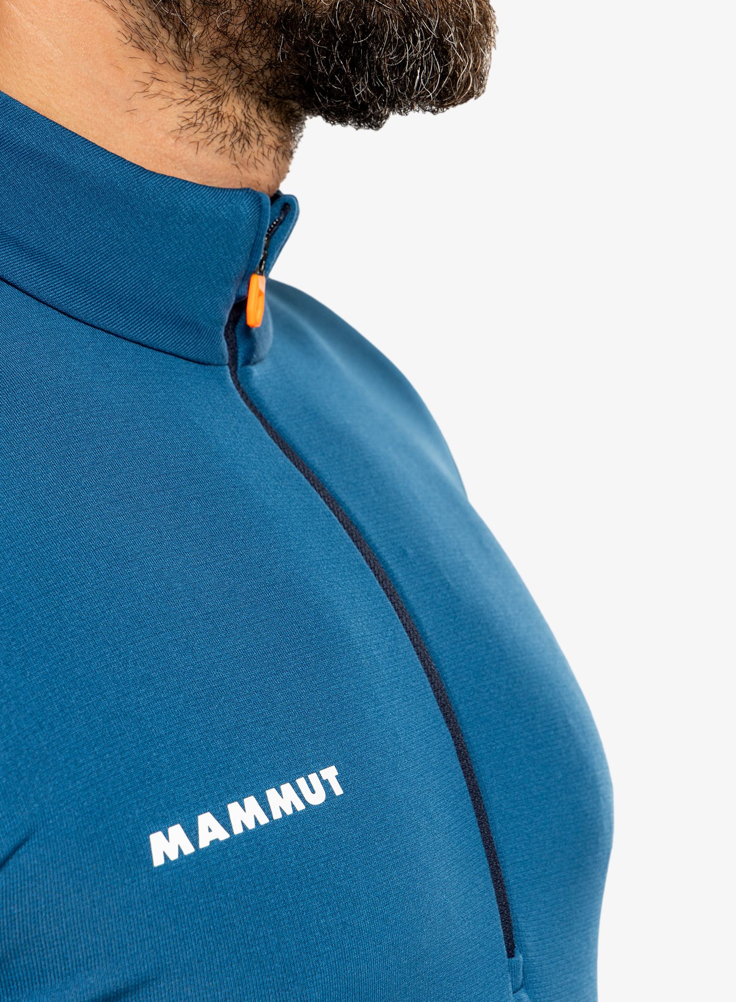 Jopica z zadrgo Mammut Aenergy ML Half Zip Pull - deep ice/marine