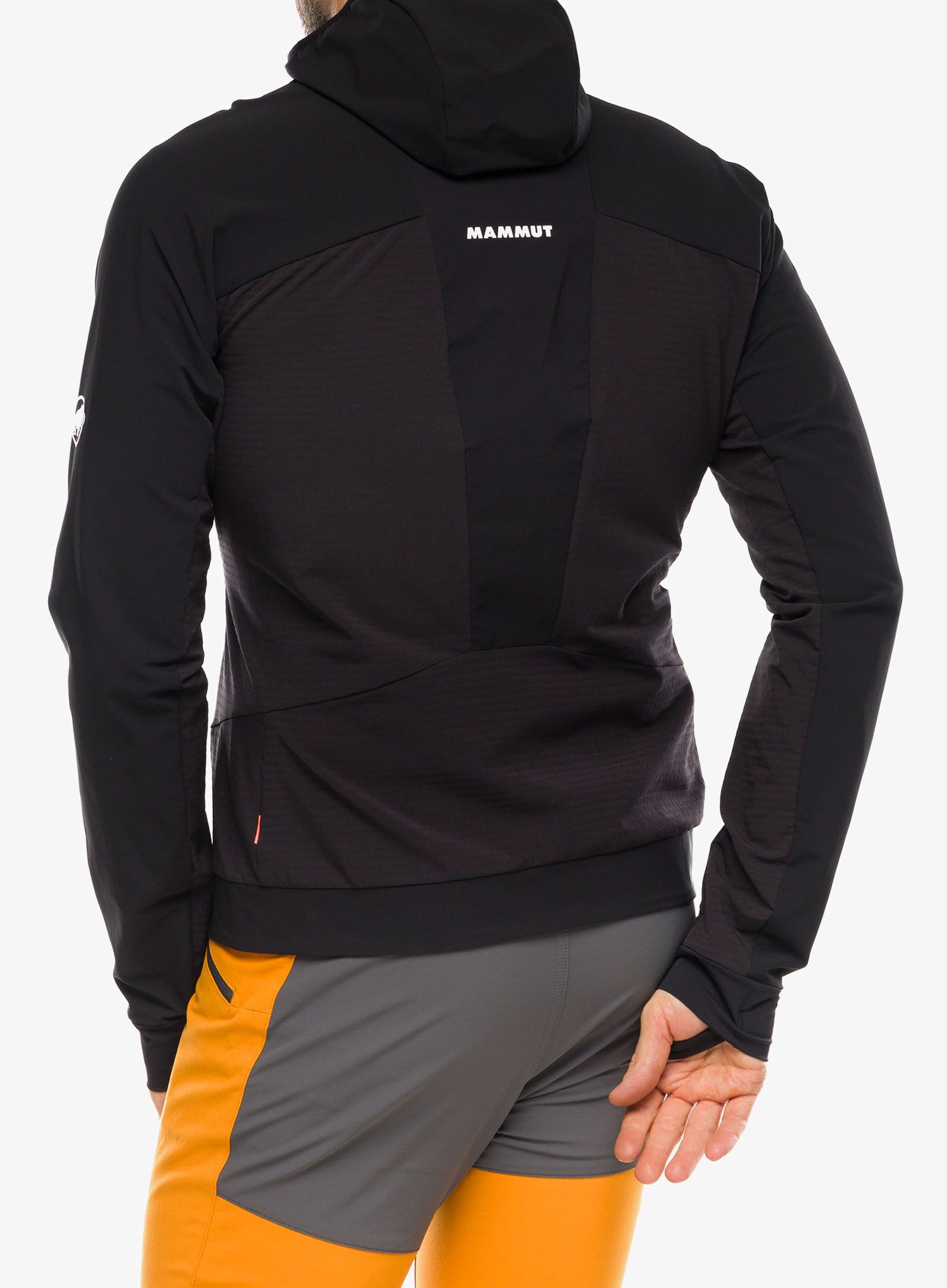 Softshell jakna Mammut Aenergy SO Hybrid Hooded Jacket - black/vibrant orange