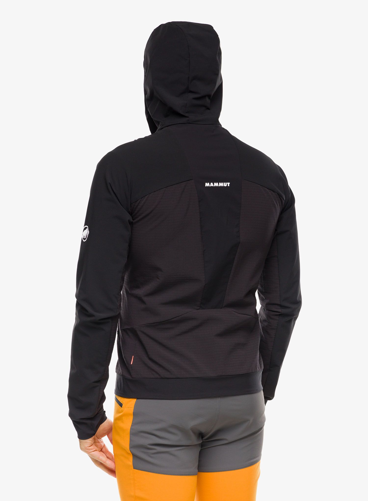 Softshell jakna Mammut Aenergy SO Hybrid Hooded Jacket - black/vibrant orange