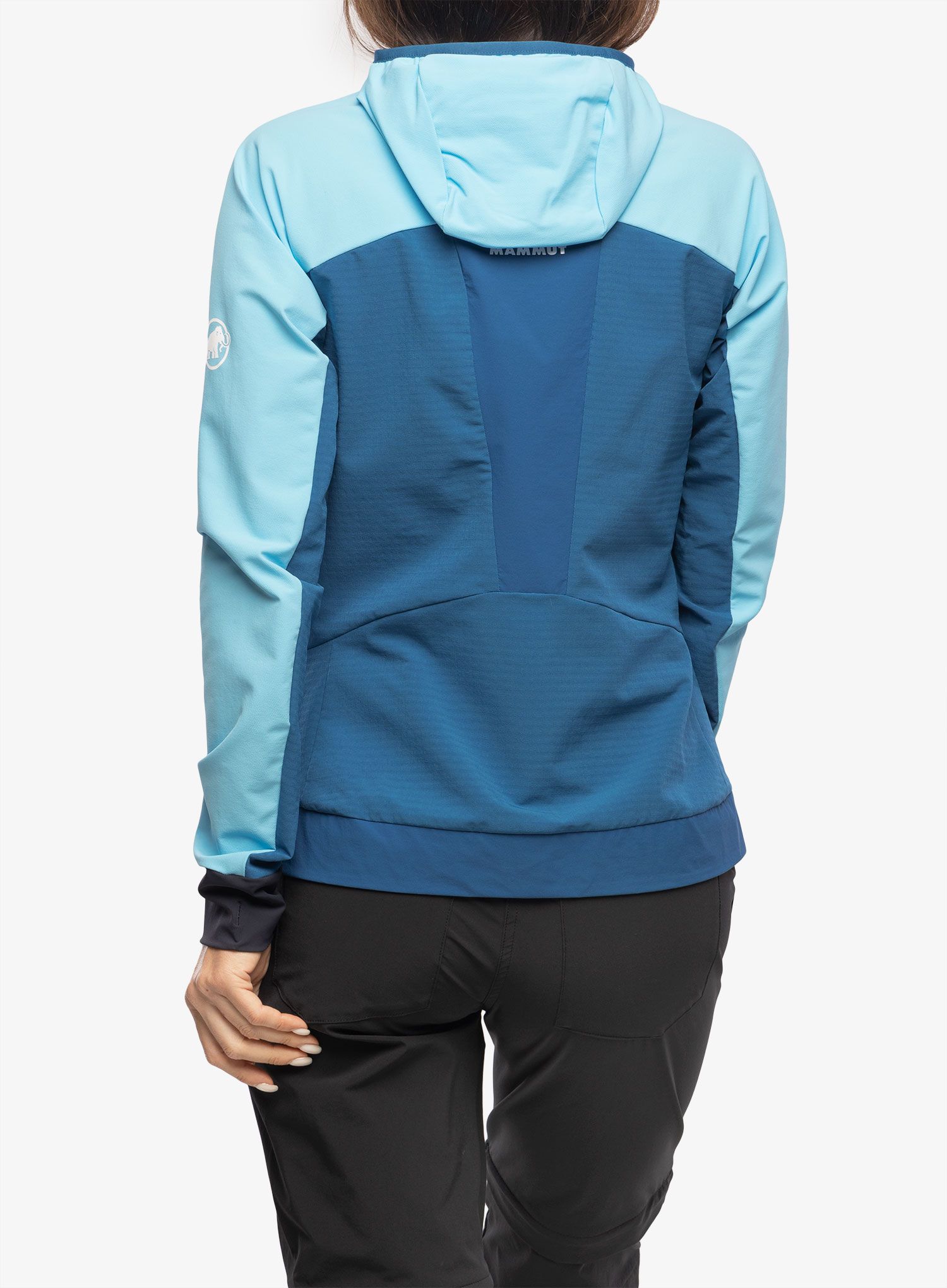 Ženska softshell jakna Mammut Aenergy SO Hybrid Hooded Jacket - cool blue/deep ice