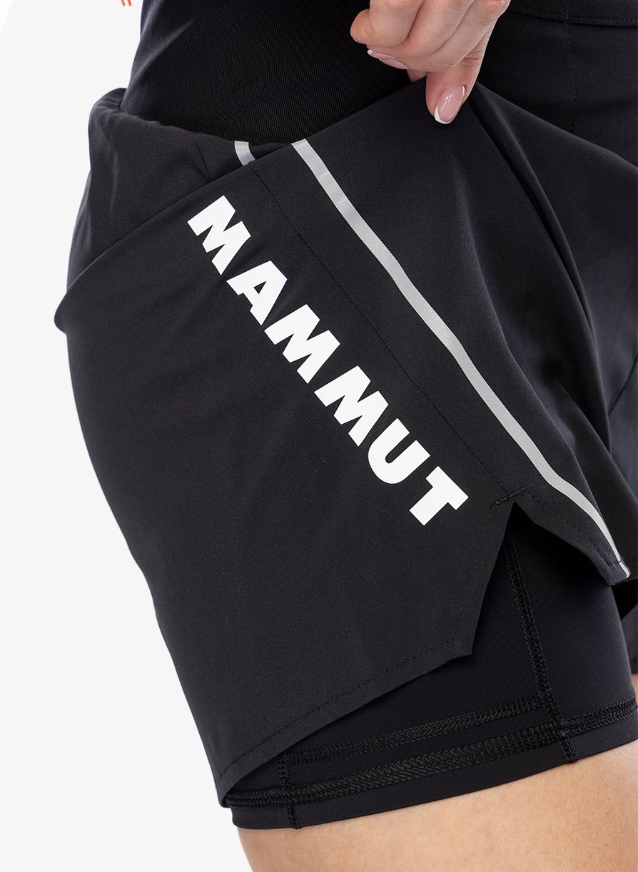 Ženske tekaške kratke hlače Mammut Aenergy TR 2 in 1 Shorts - black/black