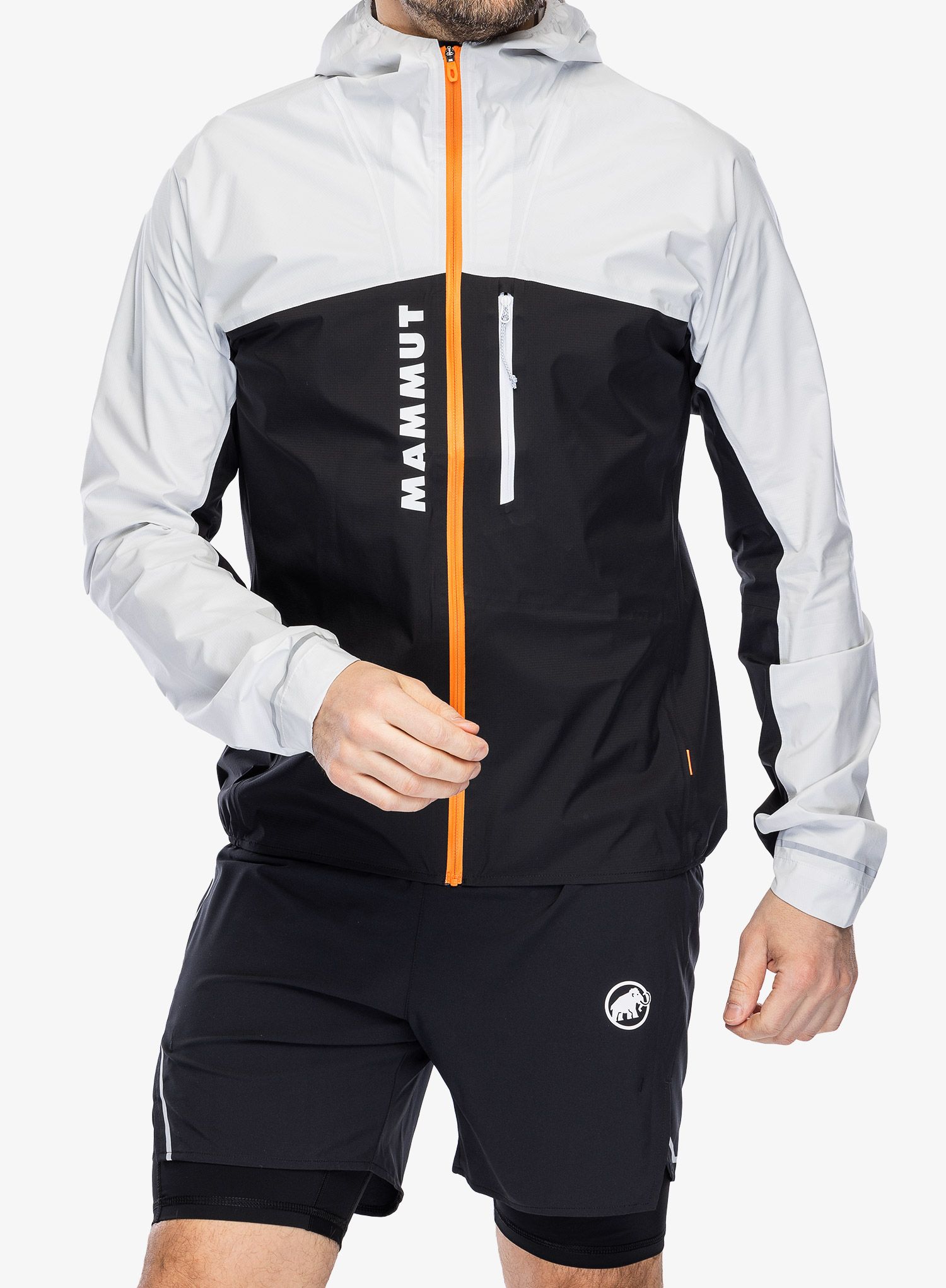 Jakna za tek Mammut Aenergy TR HS Hooded Jacket - black/white