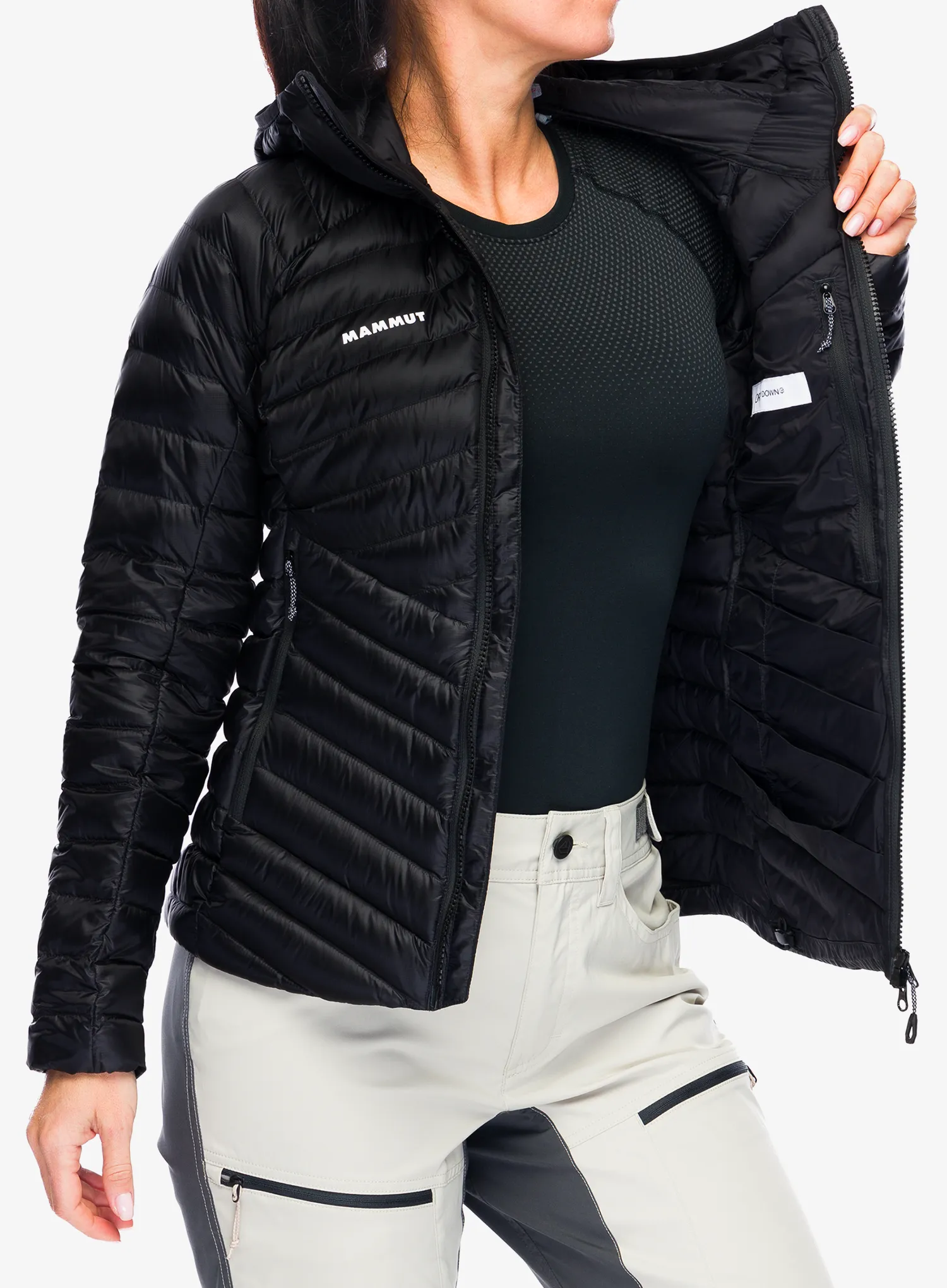 Ženska puhovka Mammut Broad Peak IN Hooded Jacket - blk