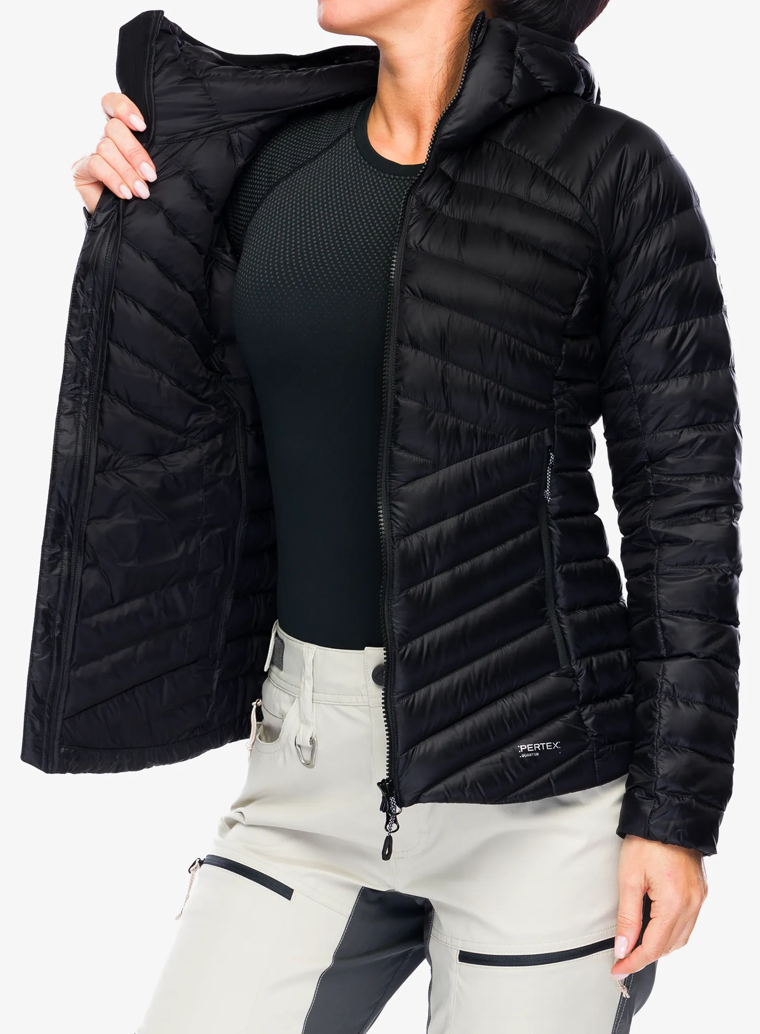 Ženska puhovka Mammut Broad Peak IN Hooded Jacket - blk